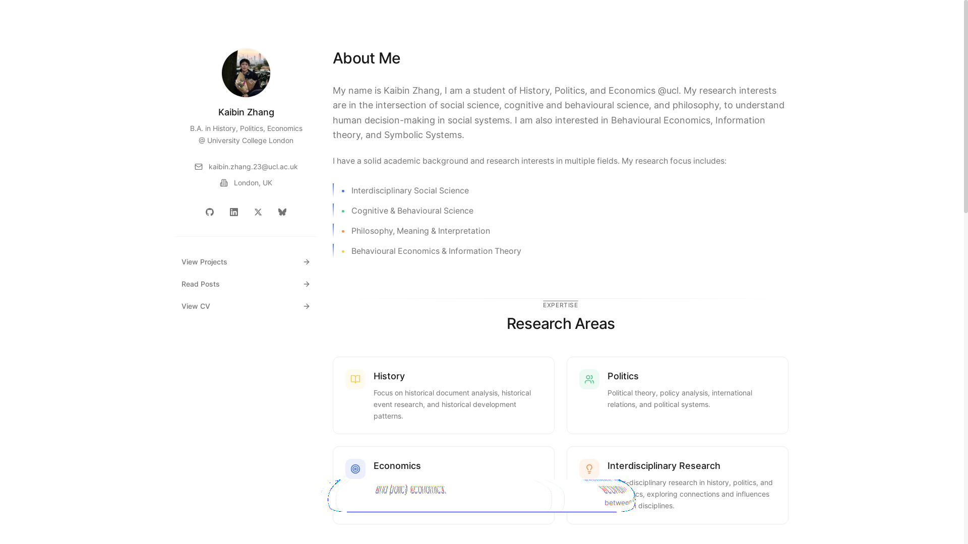 website screenshot of https://qiyuhuang.pages.dev/