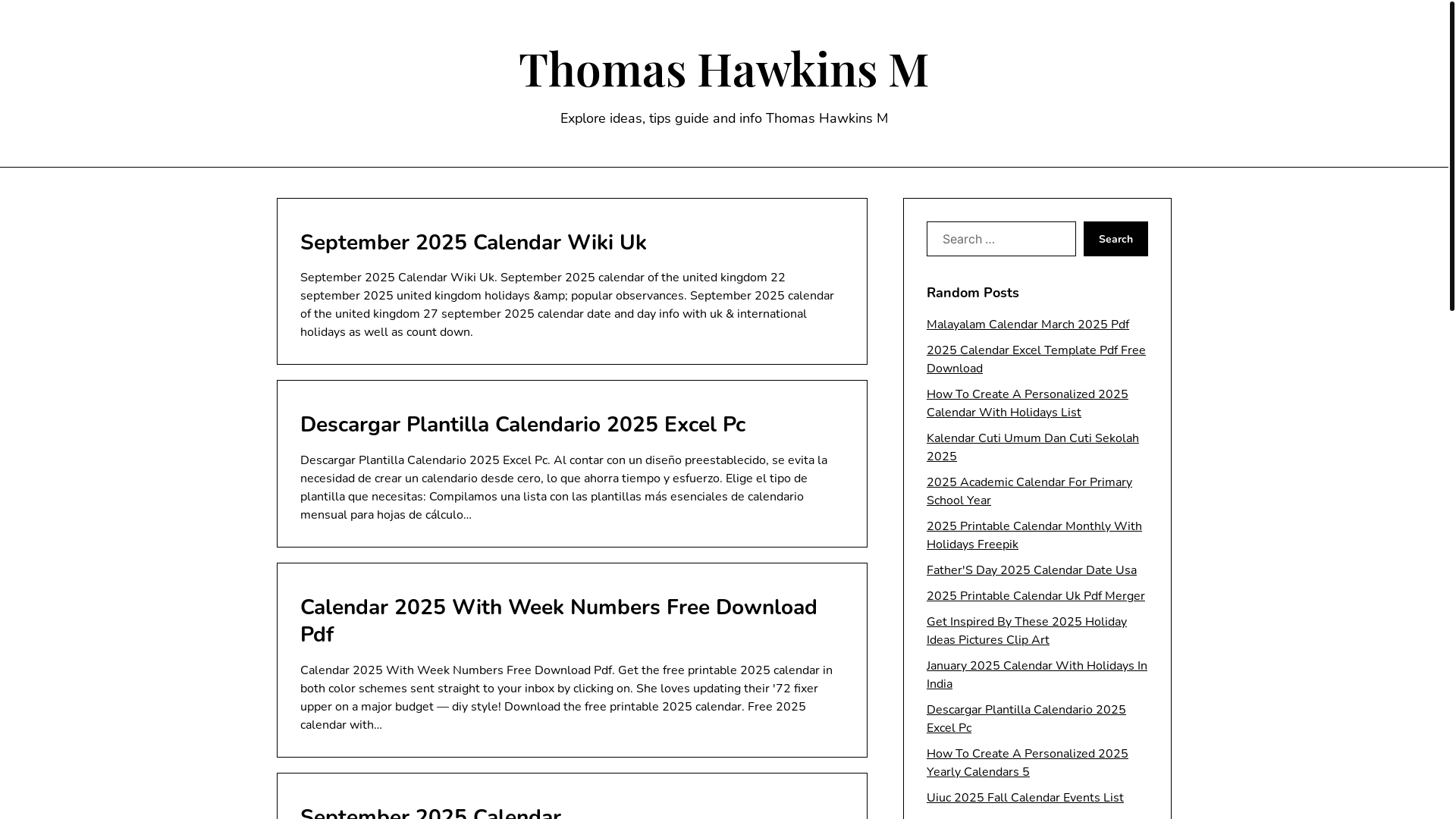 website screenshot of https://thomashawkinsm.pages.dev/