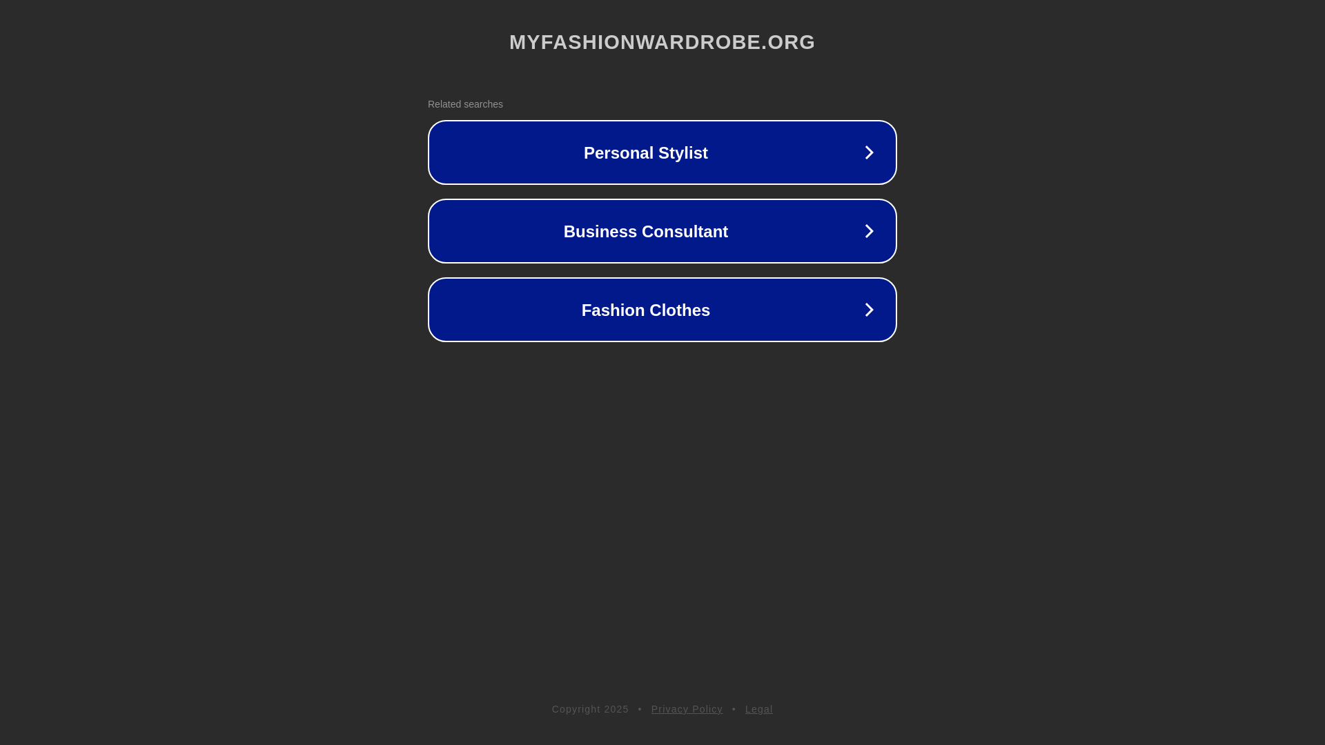 website screenshot of https://myfashionwardrobe.org/