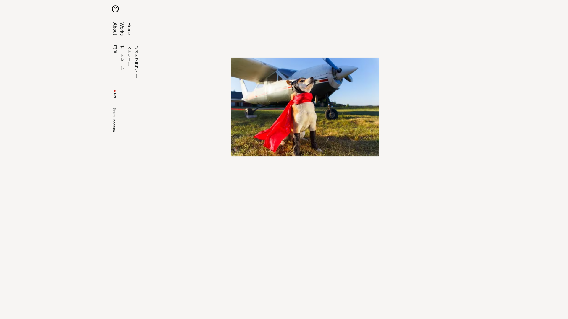 website screenshot of https://hachiko-photography-2025.pages.dev/