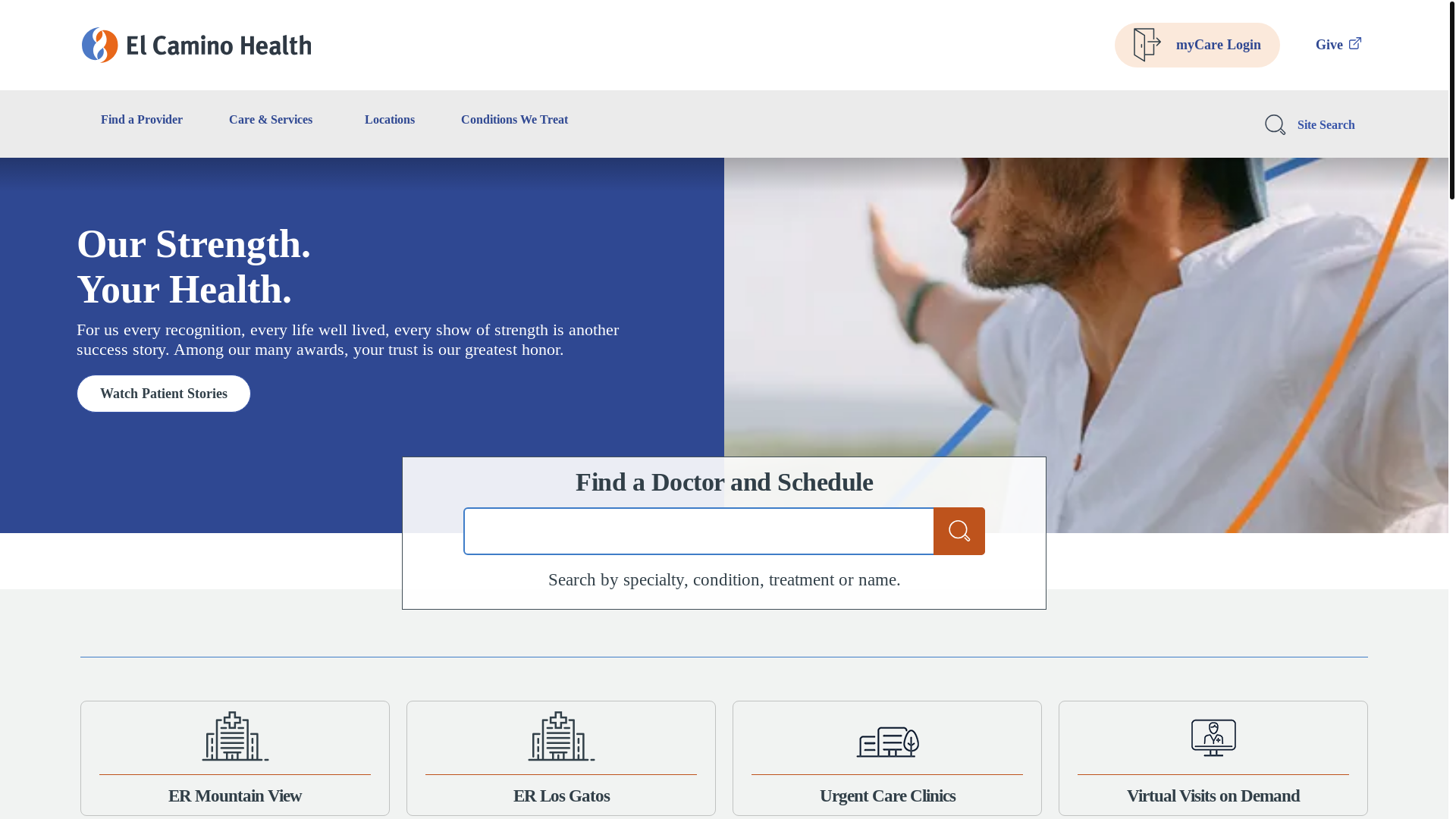website screenshot of https://el-camino-health-site.pages.dev/