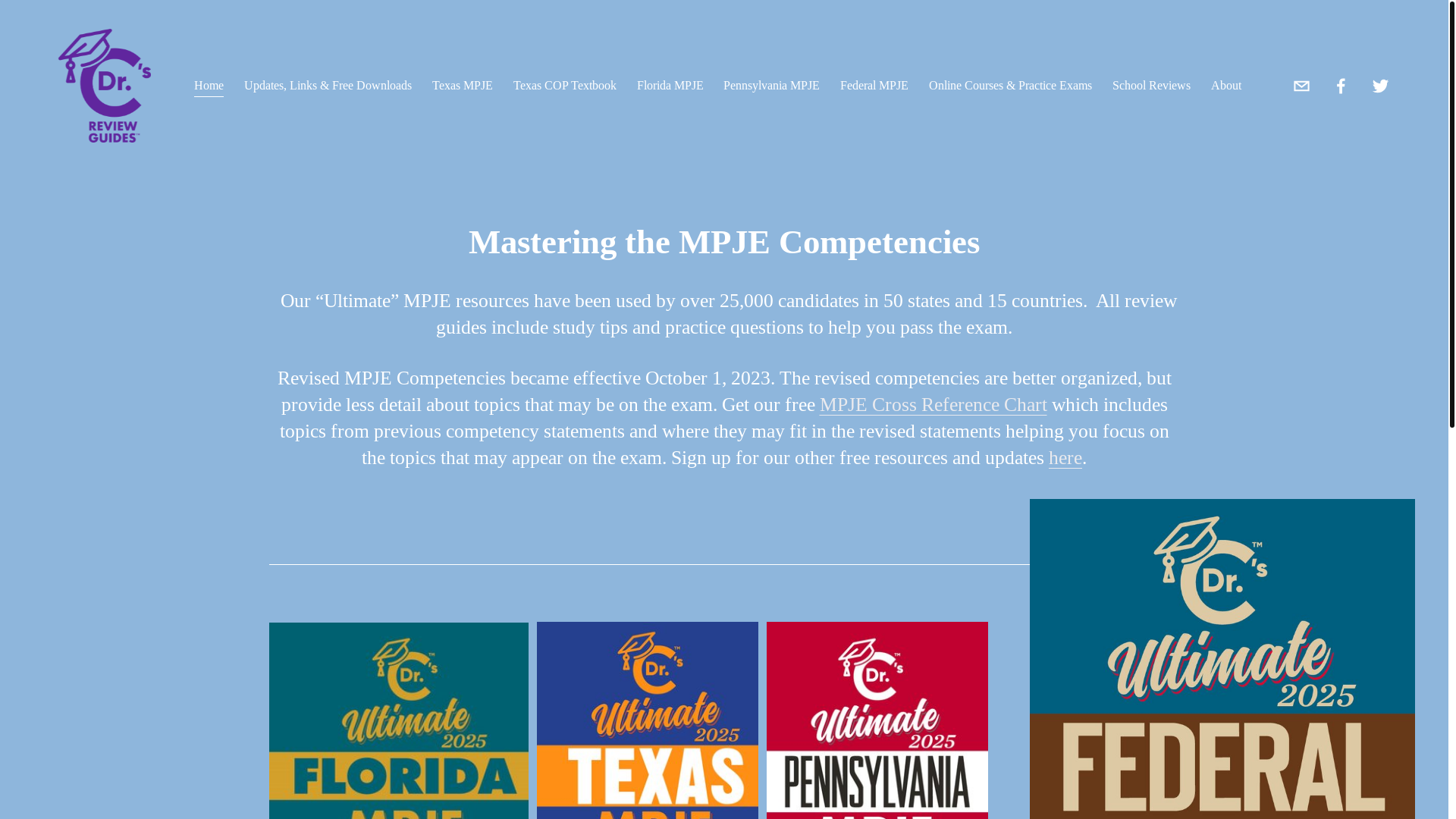 website screenshot of https://drcsreviewguides.com/