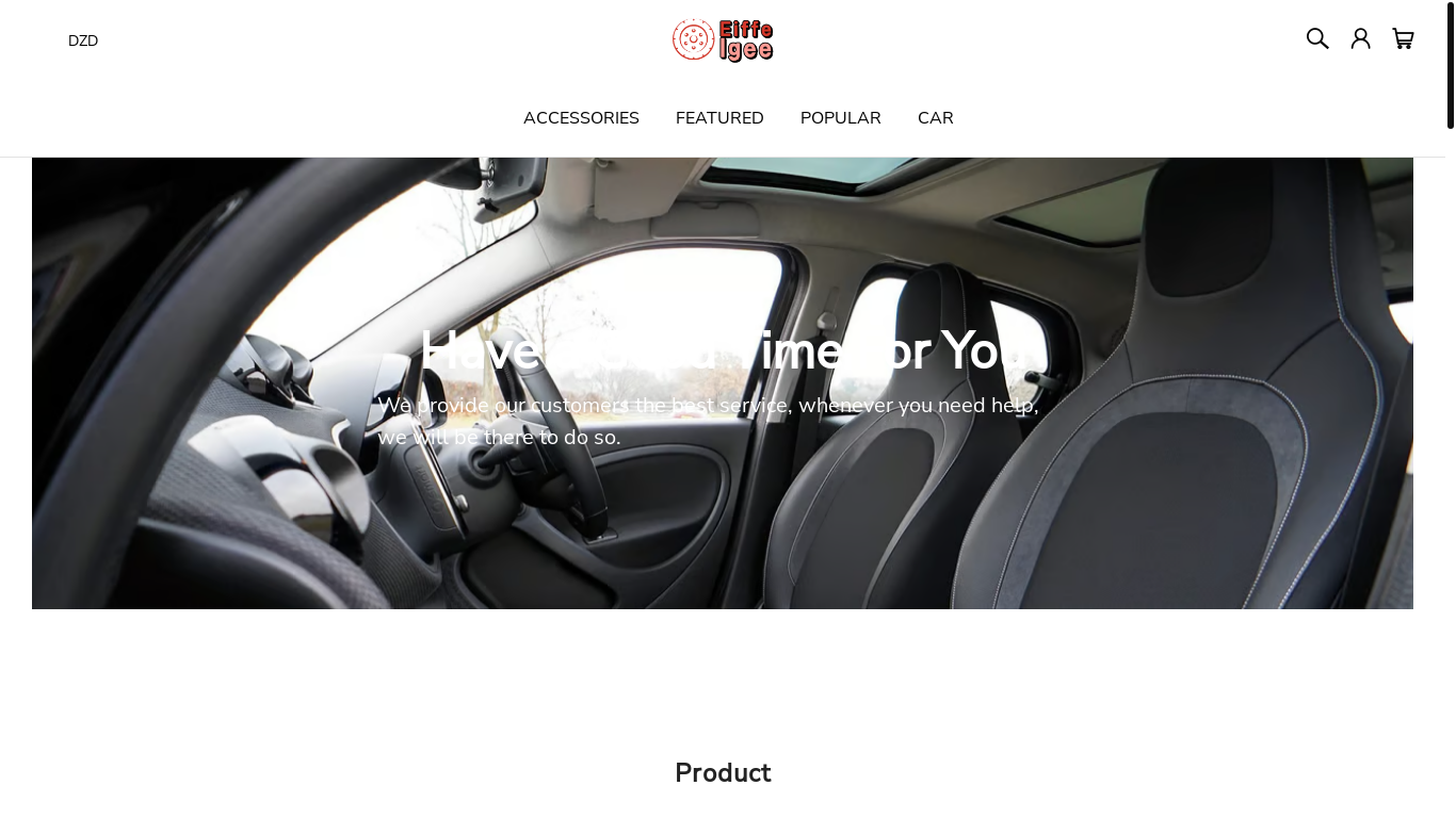 website screenshot of https://eiffelgee.com/