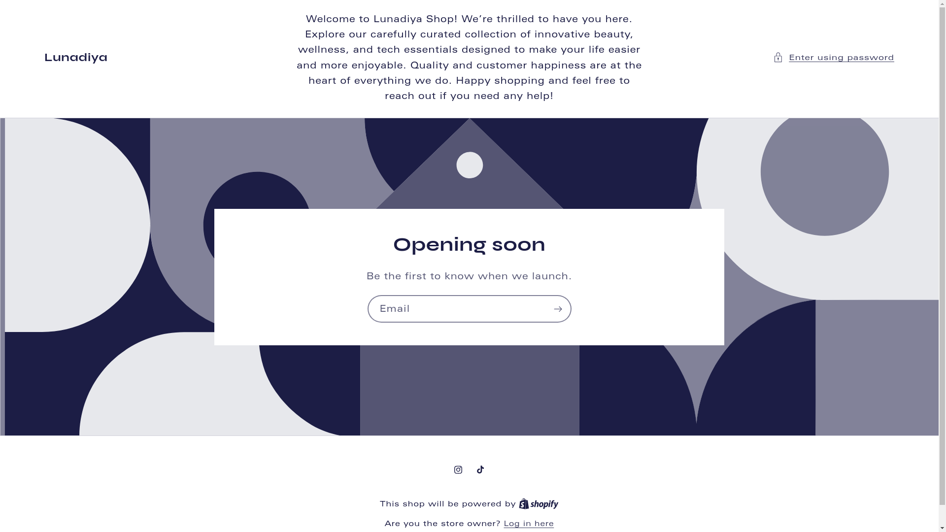 website screenshot of https://lunadiya.com/