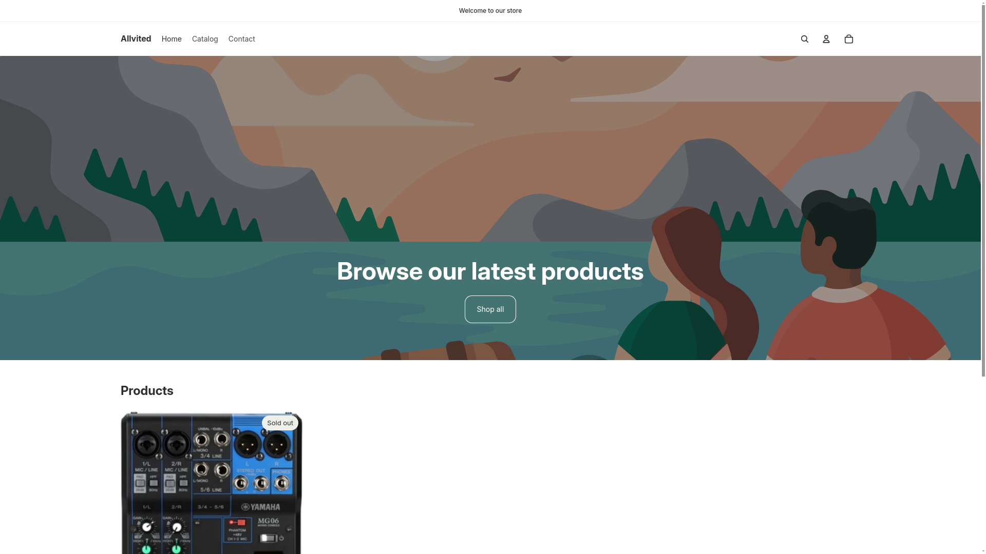 website screenshot of https://allvited.com/