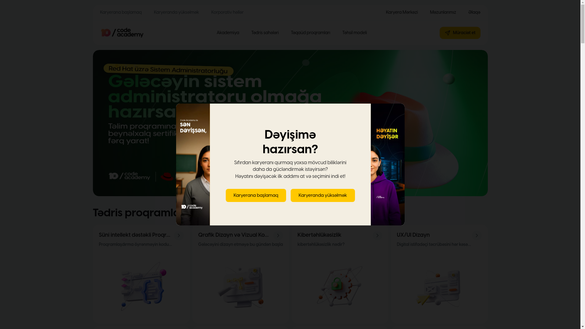 website screenshot of https://code.az/