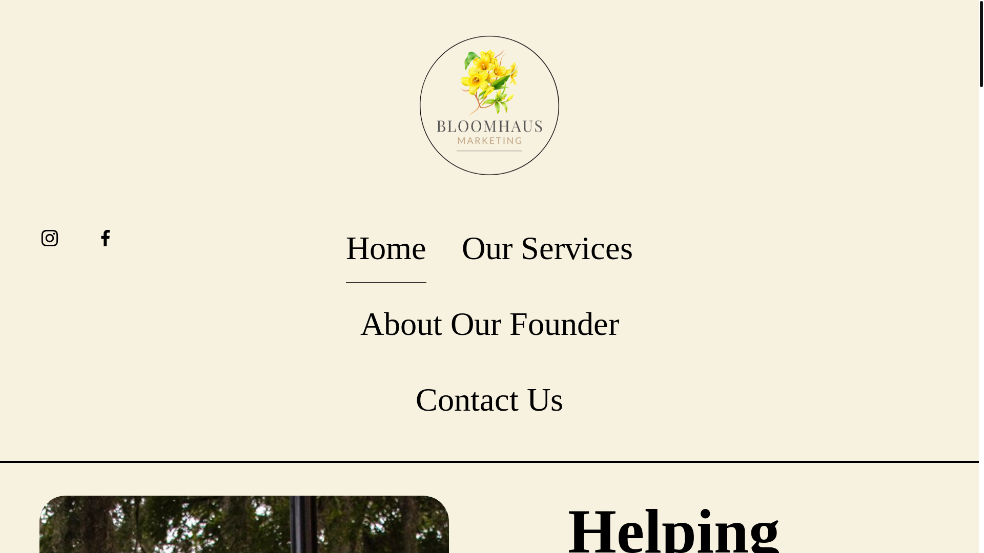 website screenshot of https://bloomhausmarketingllc.com/