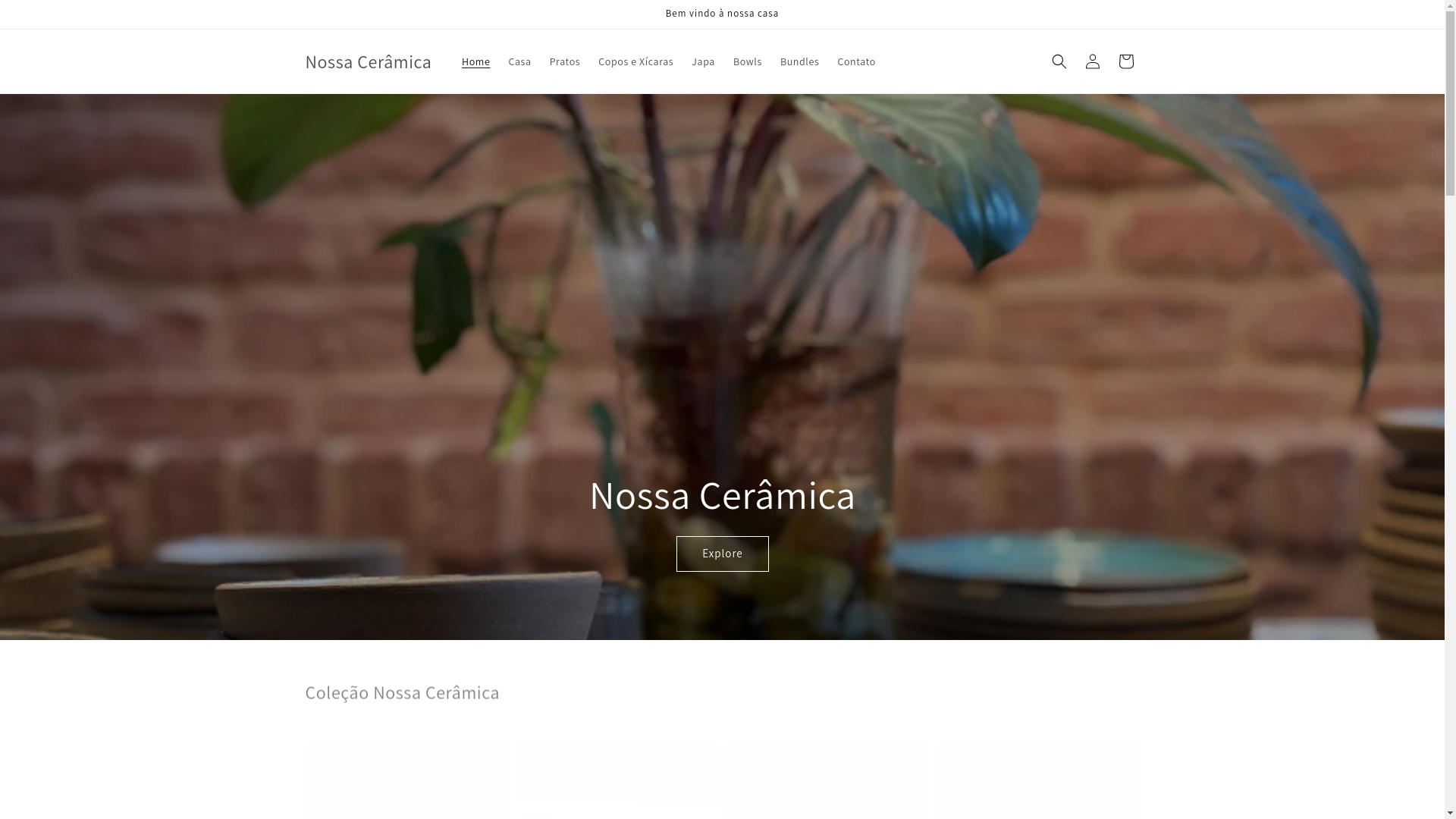 website screenshot of https://nossaceramica.store/