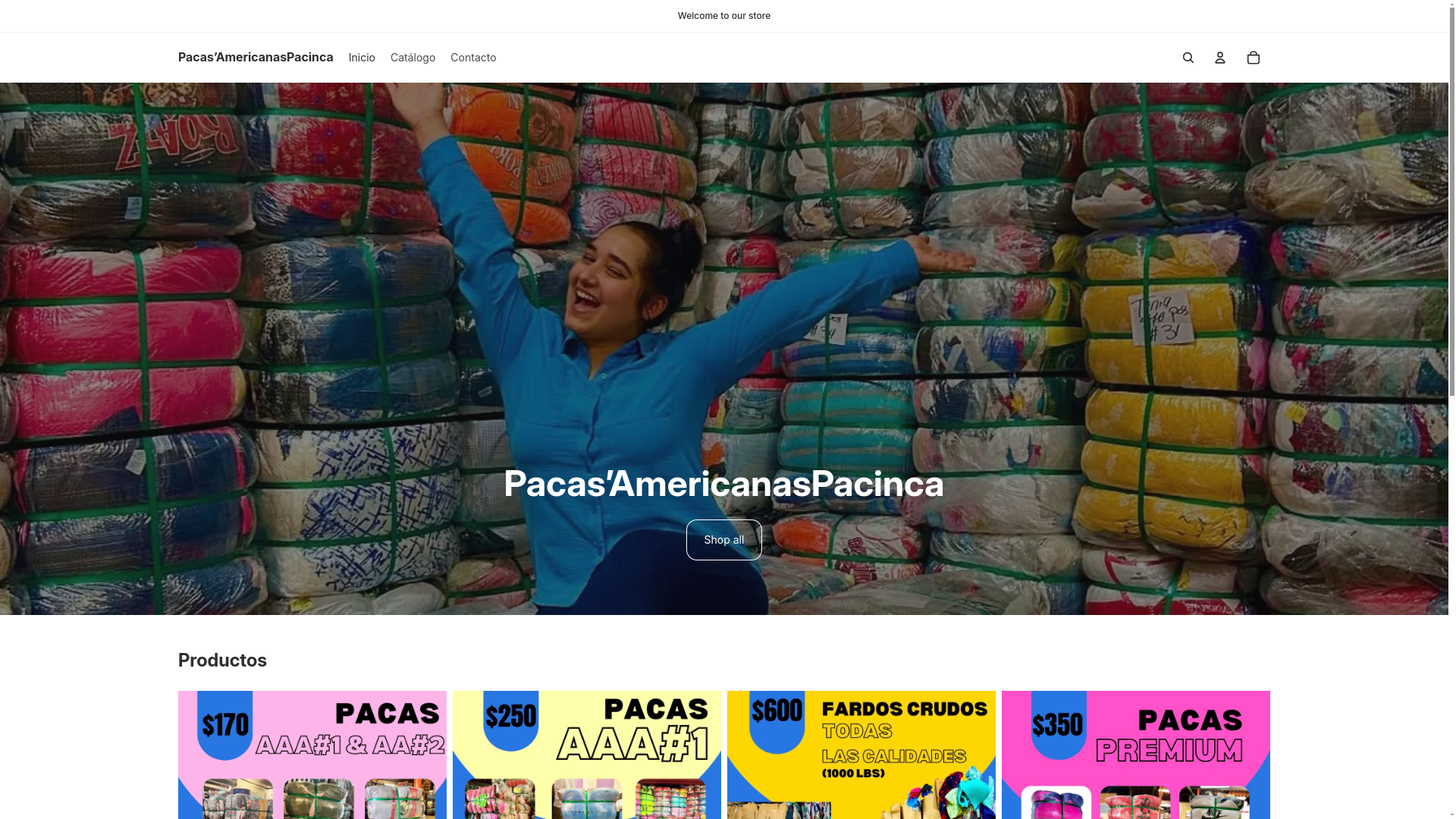 website screenshot of https://pacasamericanaspacinca.org/
