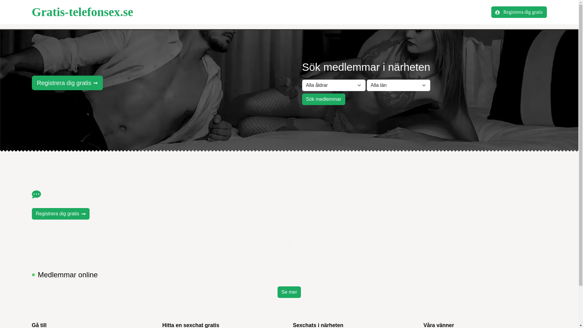 website screenshot of https://gratis-telefonsex.se/
