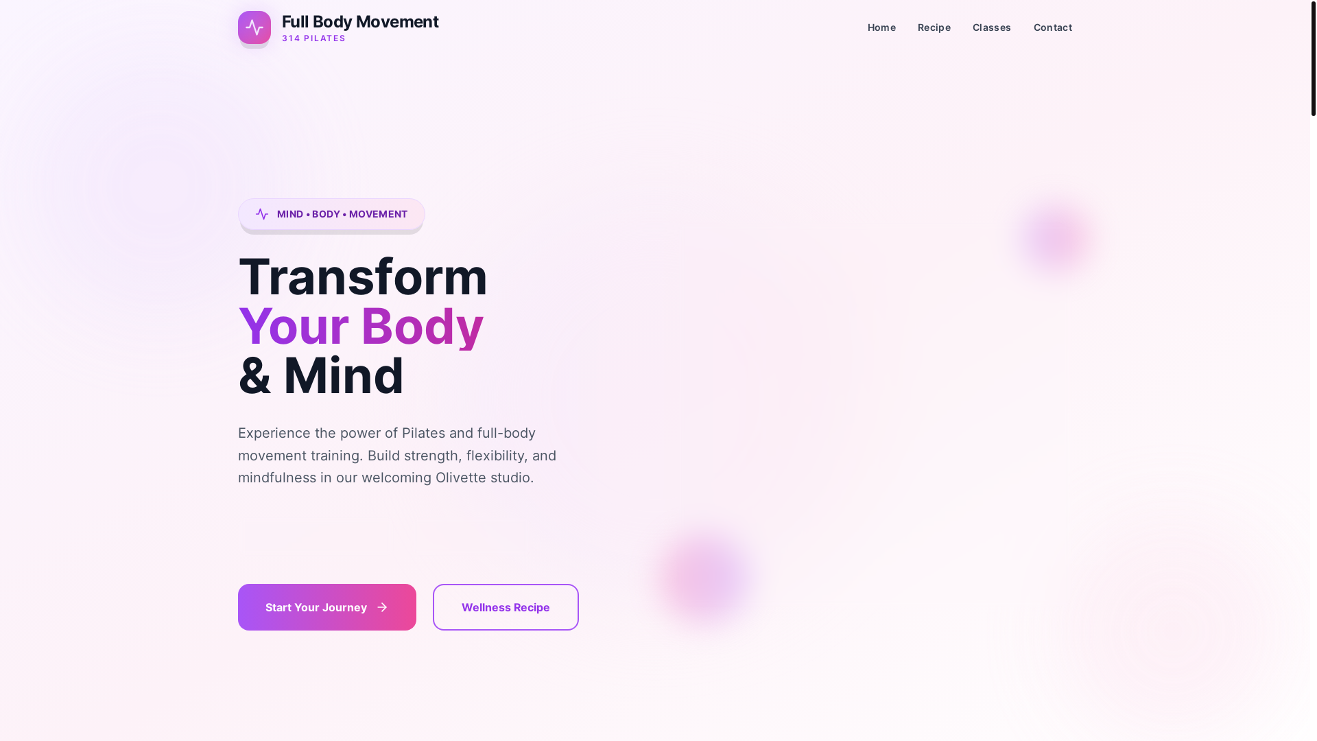 website screenshot of https://fullbodymovement.site/