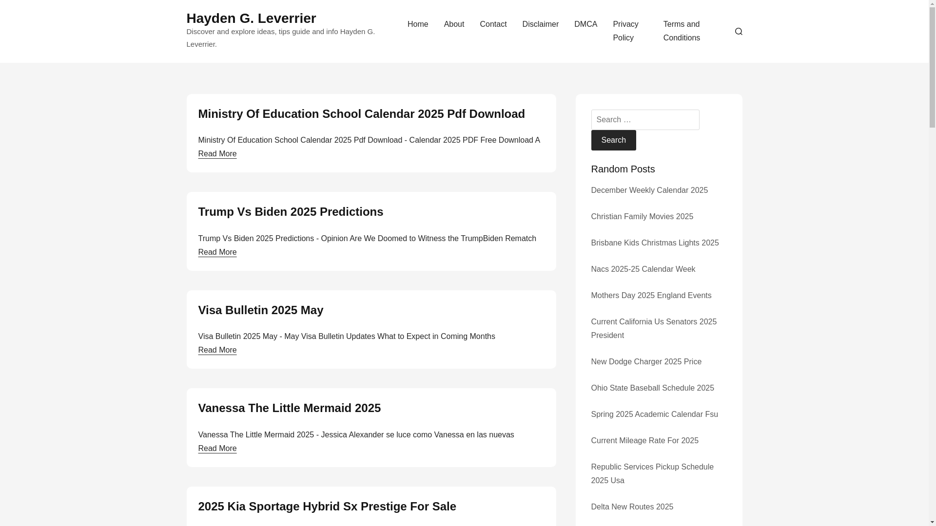 website screenshot of https://haydengleverrier.pages.dev/