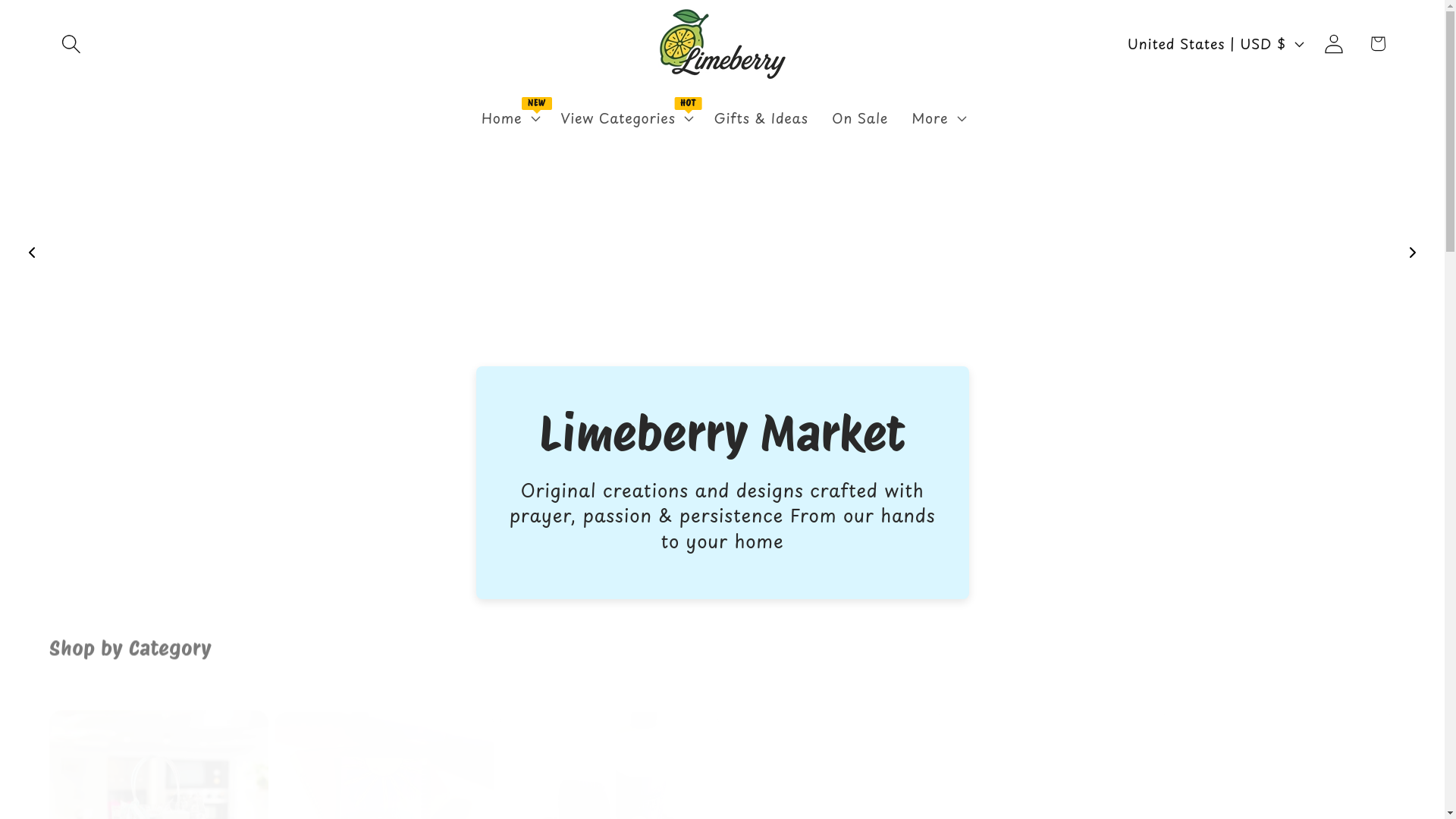 website screenshot of https://limeberrymarket.com/