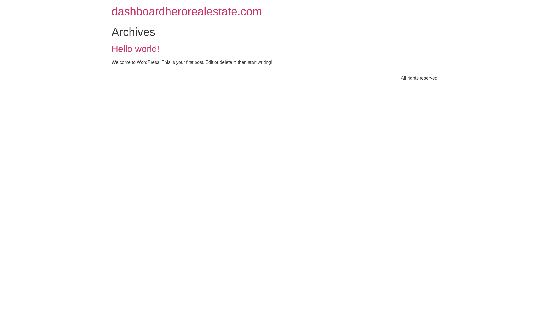 website screenshot of https://dashboardherorealestate.com/