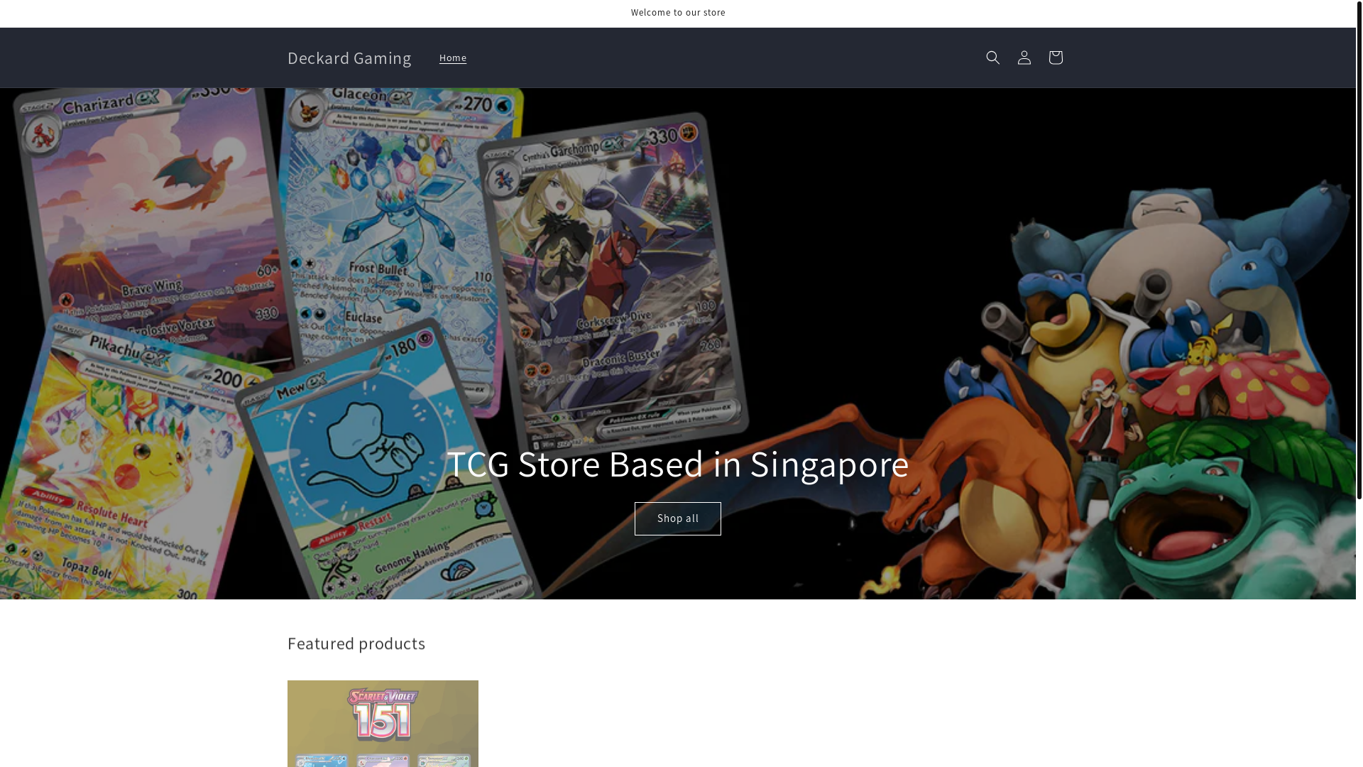 website screenshot of https://deckardgaming.com/