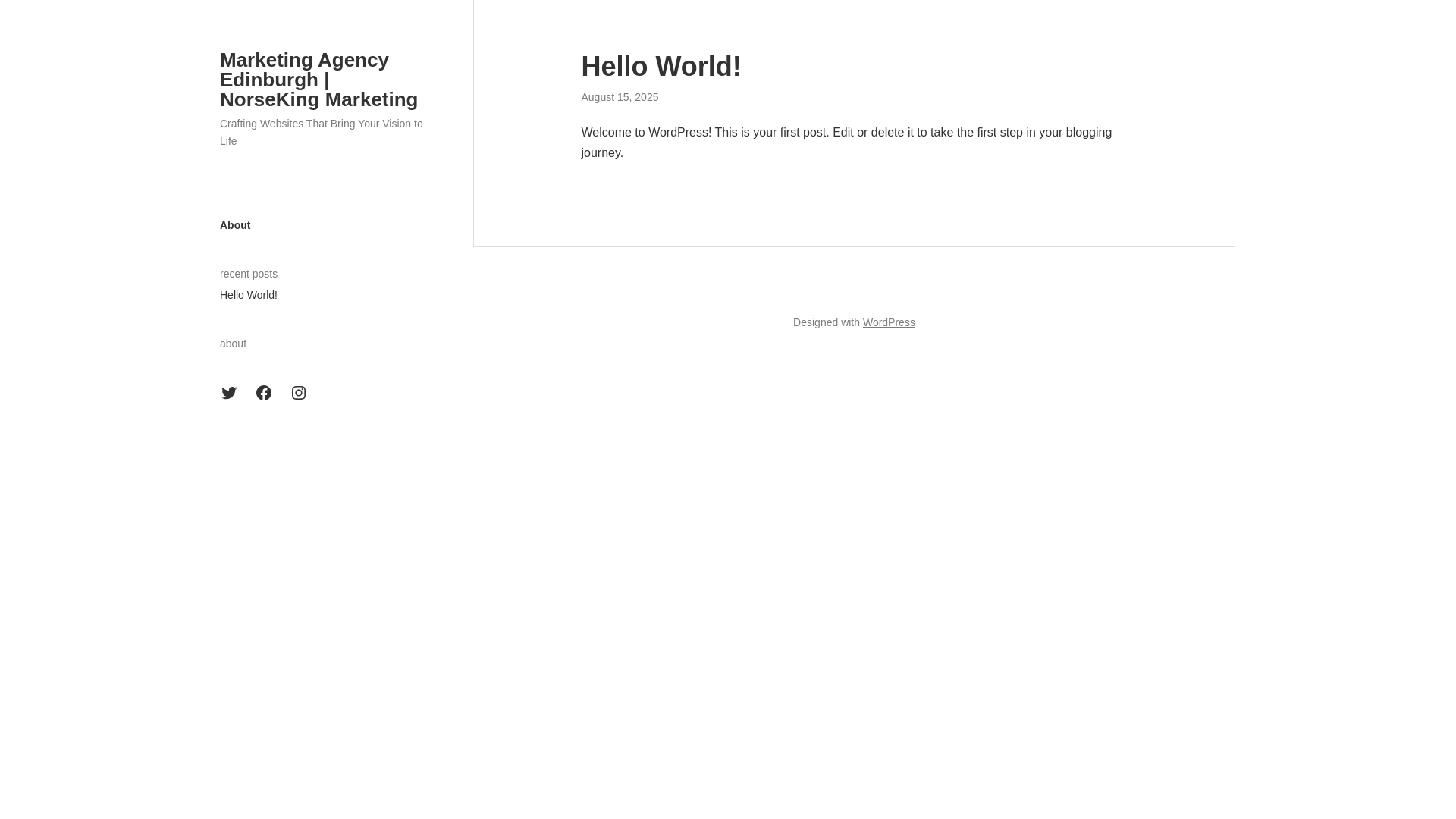 website screenshot of https://norsekingmarketing.com/