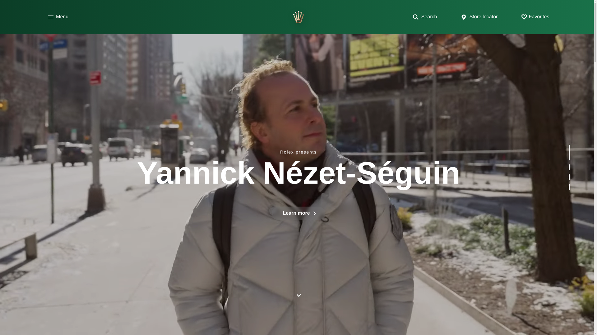 website screenshot of https://rolex.com/