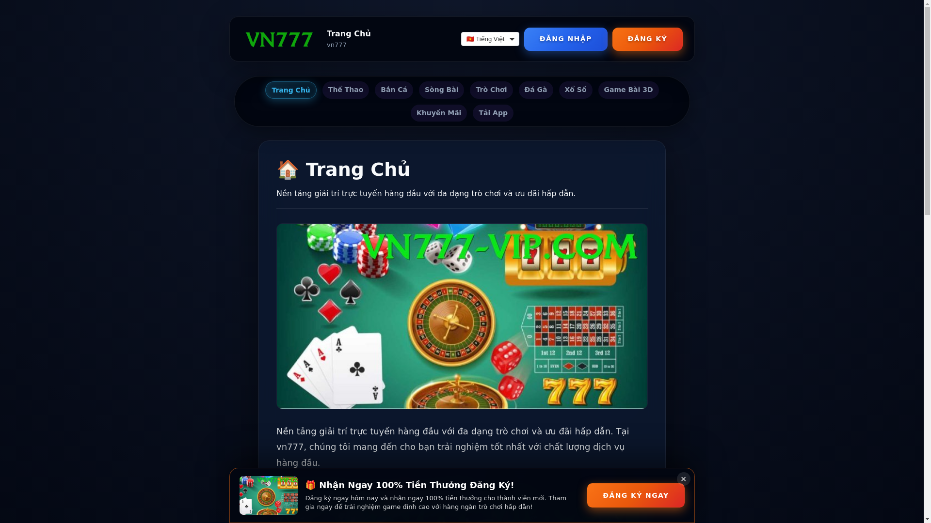 website screenshot of https://vn777-vip.com/