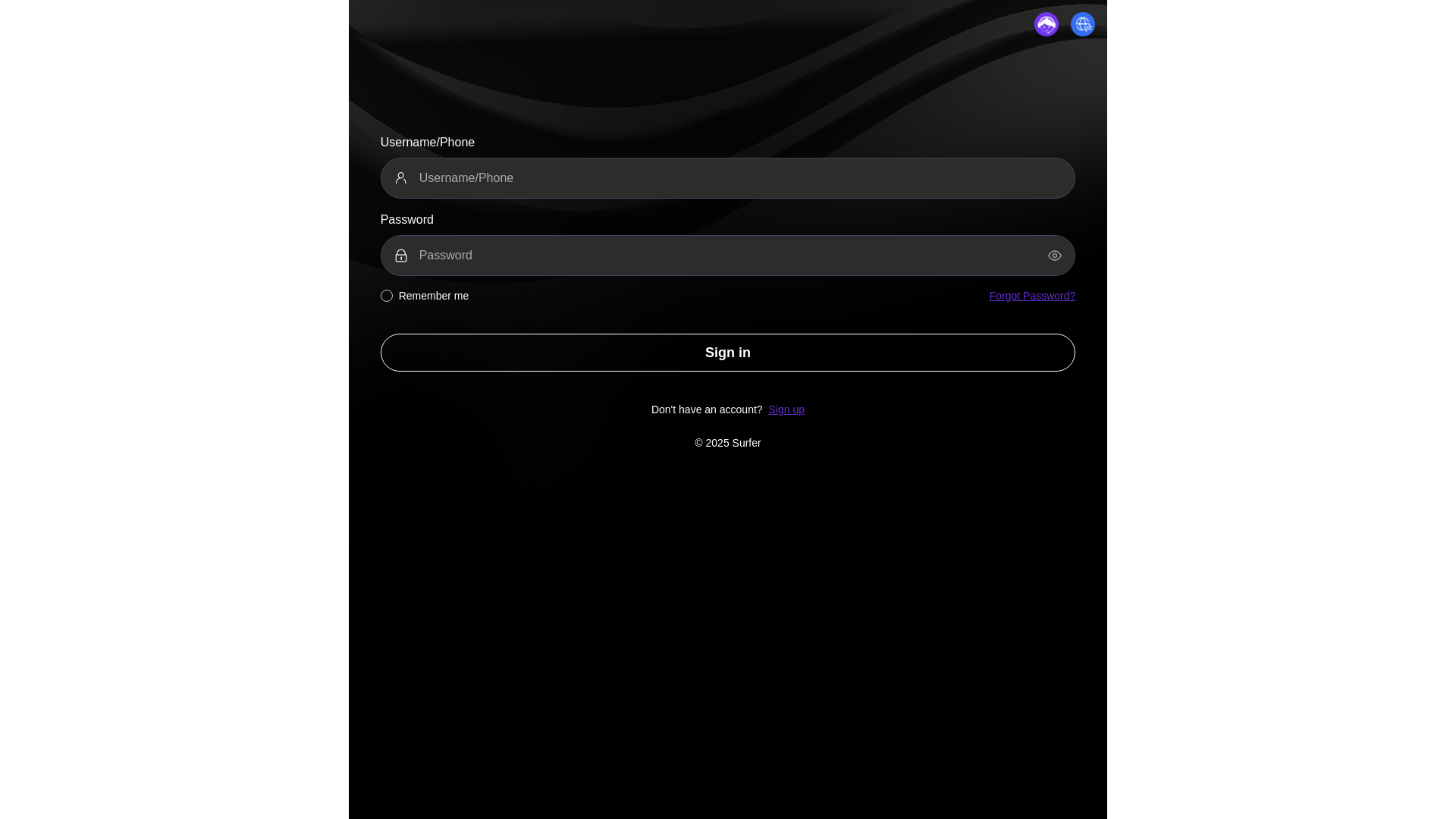 website screenshot of https://surferseospace.com/