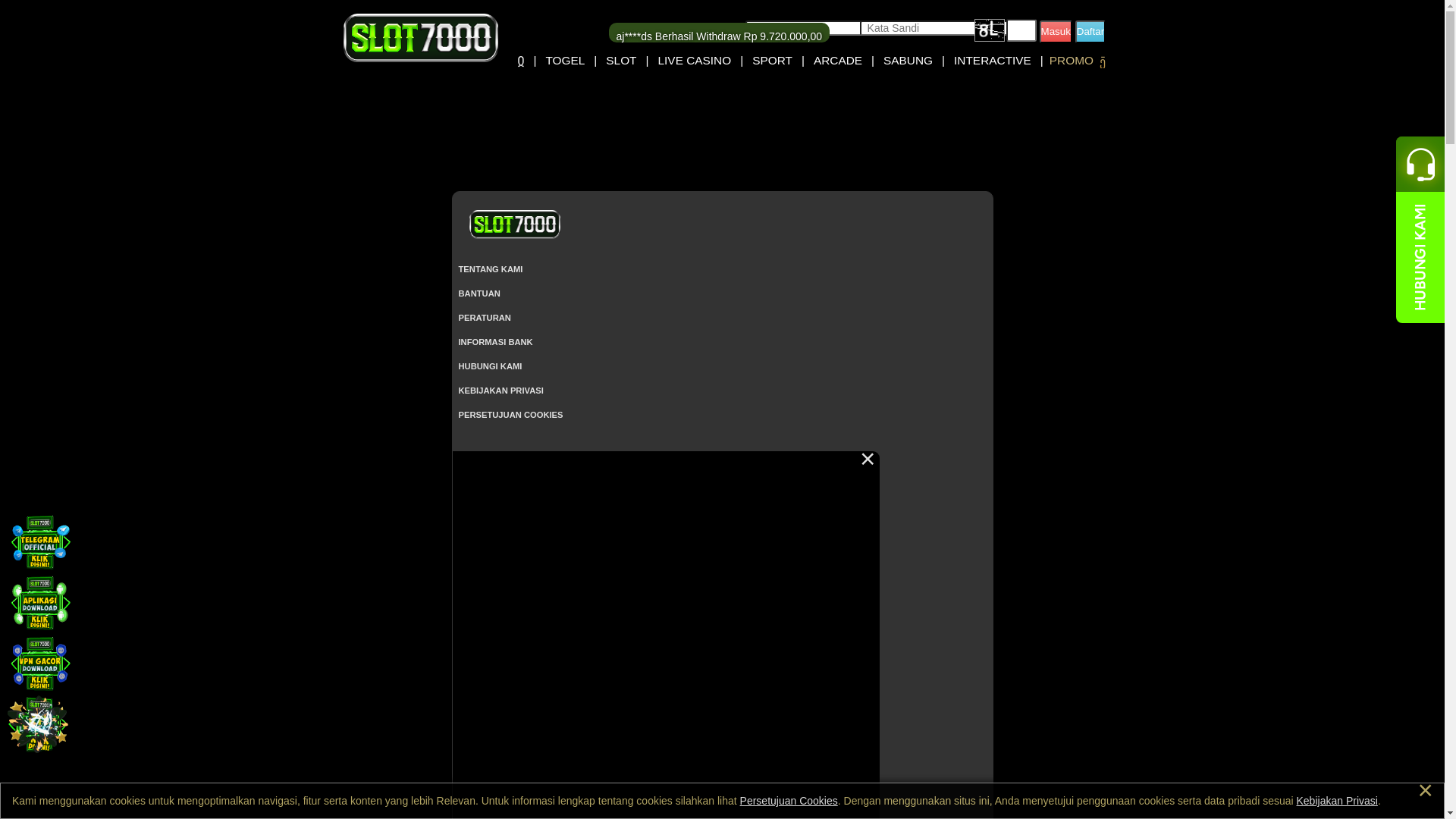 website screenshot of https://slot7000-global36.lat/