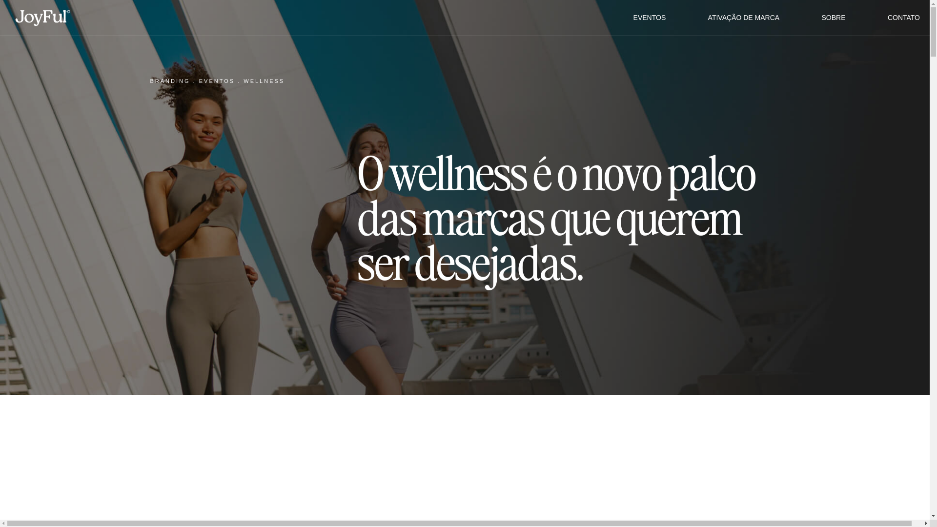 website screenshot of https://joyfulbrands.com.br/