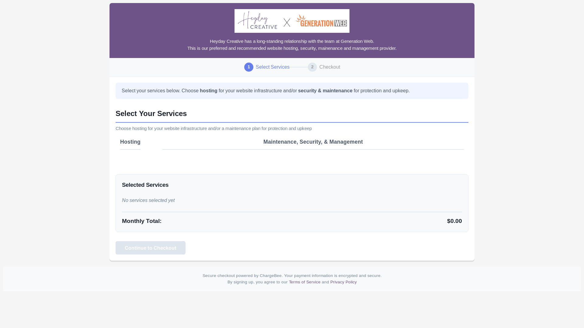 website screenshot of https://chargebee-signup-form-qhd41.kinsta.app