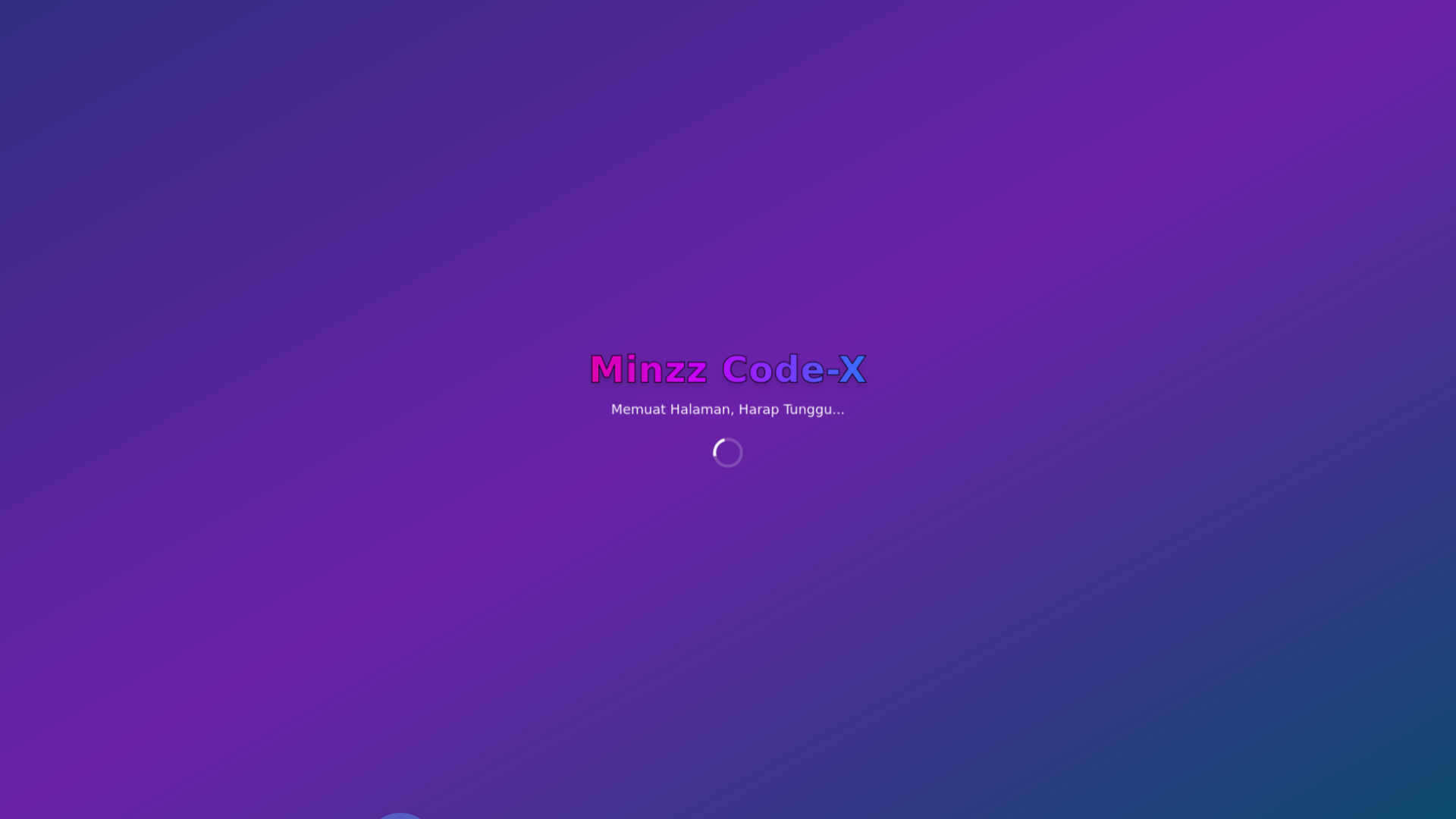 website screenshot of https://hostingbyminzzcode-x.biz.id/