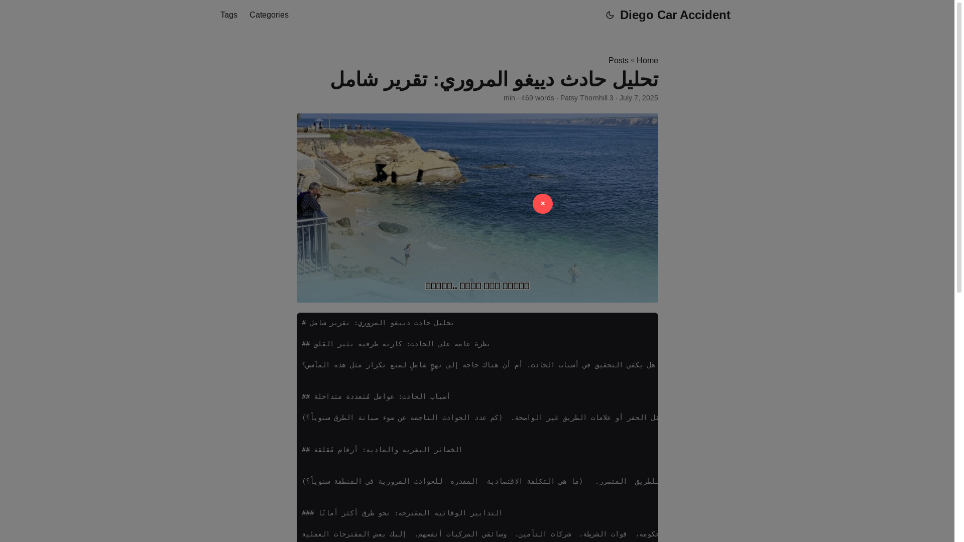 website screenshot of https://diego-car-accident.pages.dev/