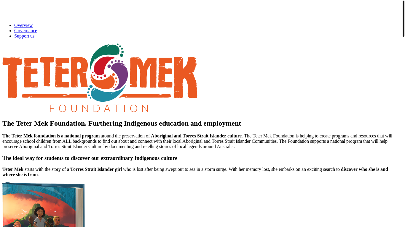 website screenshot of https://tetermekfoundation.org/
