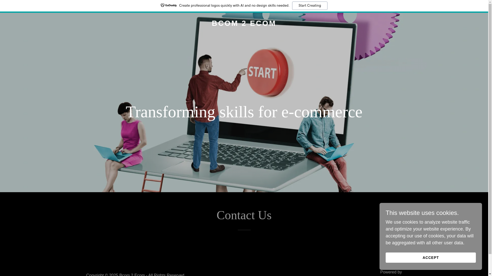 website screenshot of https://bcom2ecom.in/
