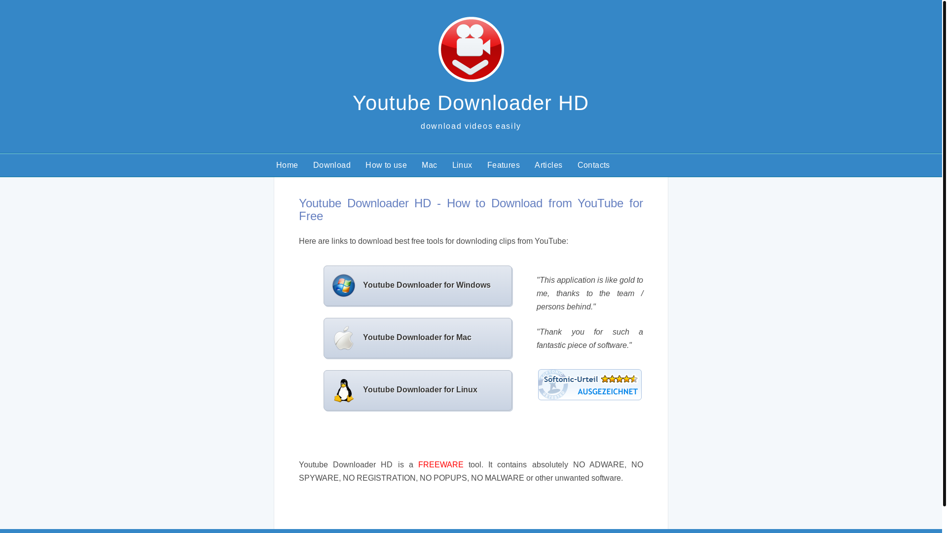 website screenshot of https://www.youtubedownloaderhd.com/index-en.html