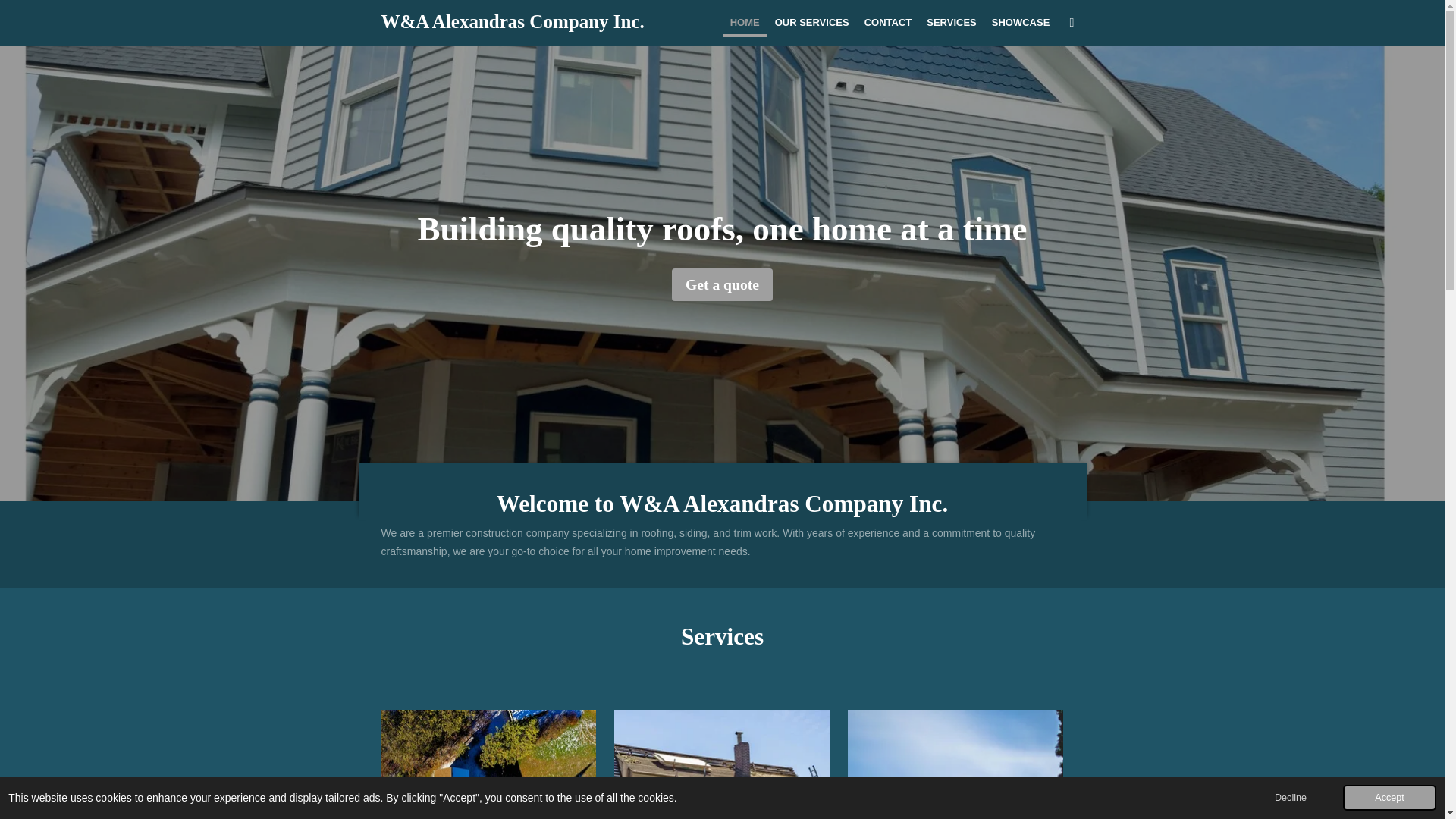 website screenshot of https://waalexandrascompanyinc.com/