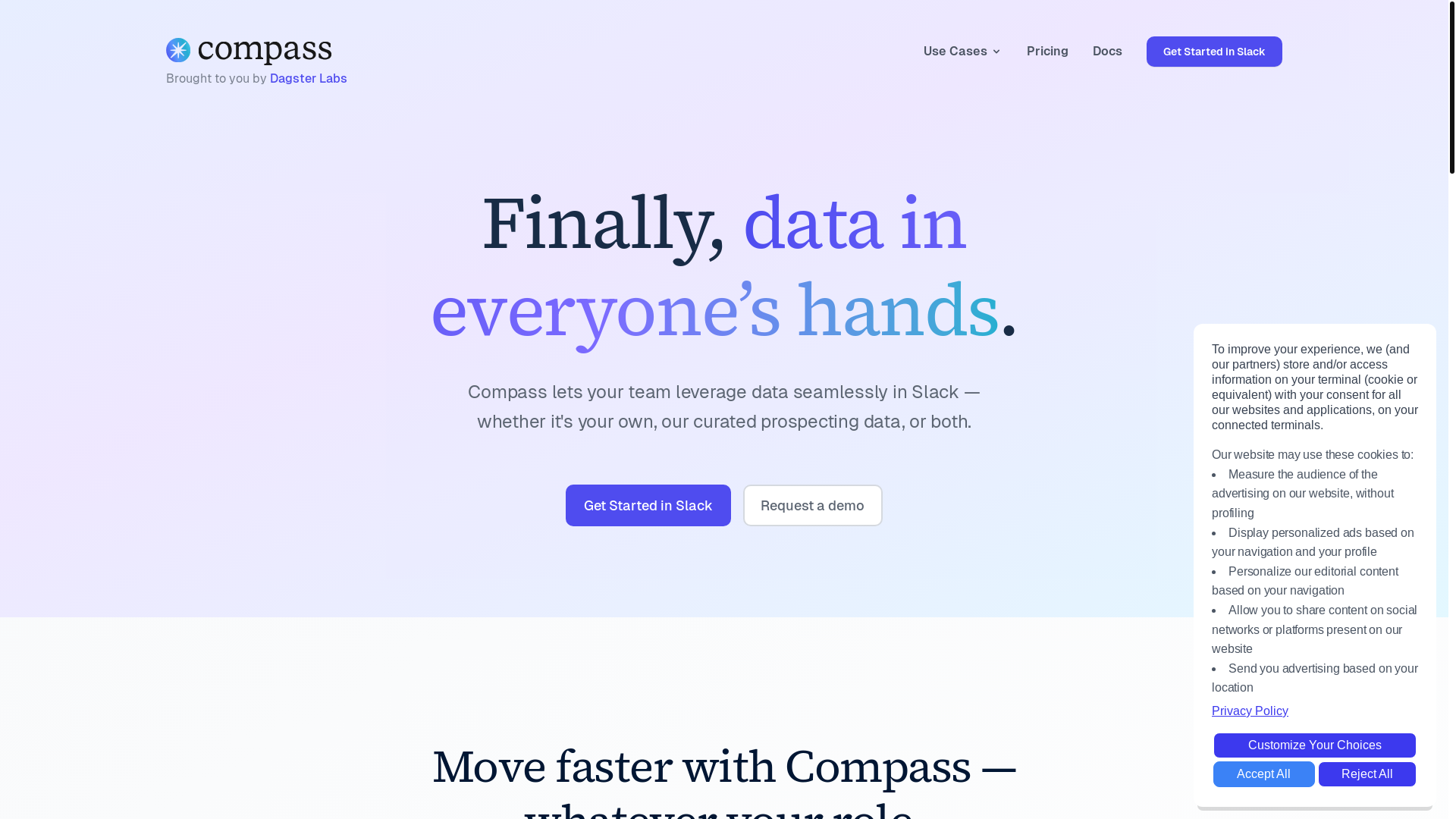 website screenshot of https://dagsterai.com/