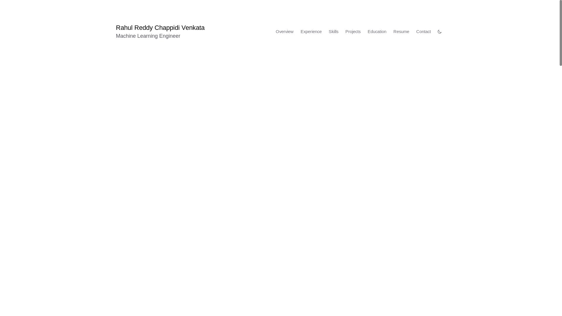 website screenshot of https://rahulcvr.com/