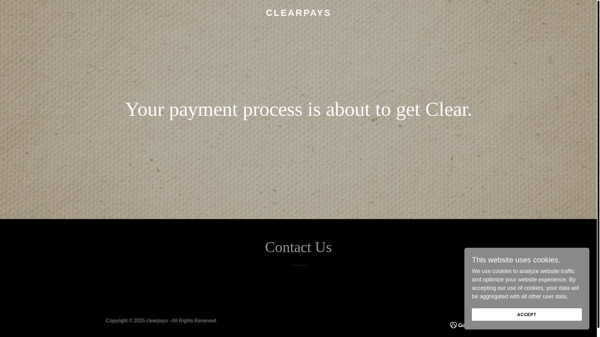 website screenshot of https://clearpays.pro/