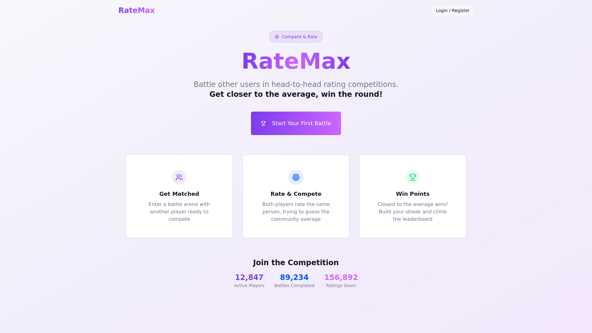 website screenshot of https://ratemax.org/