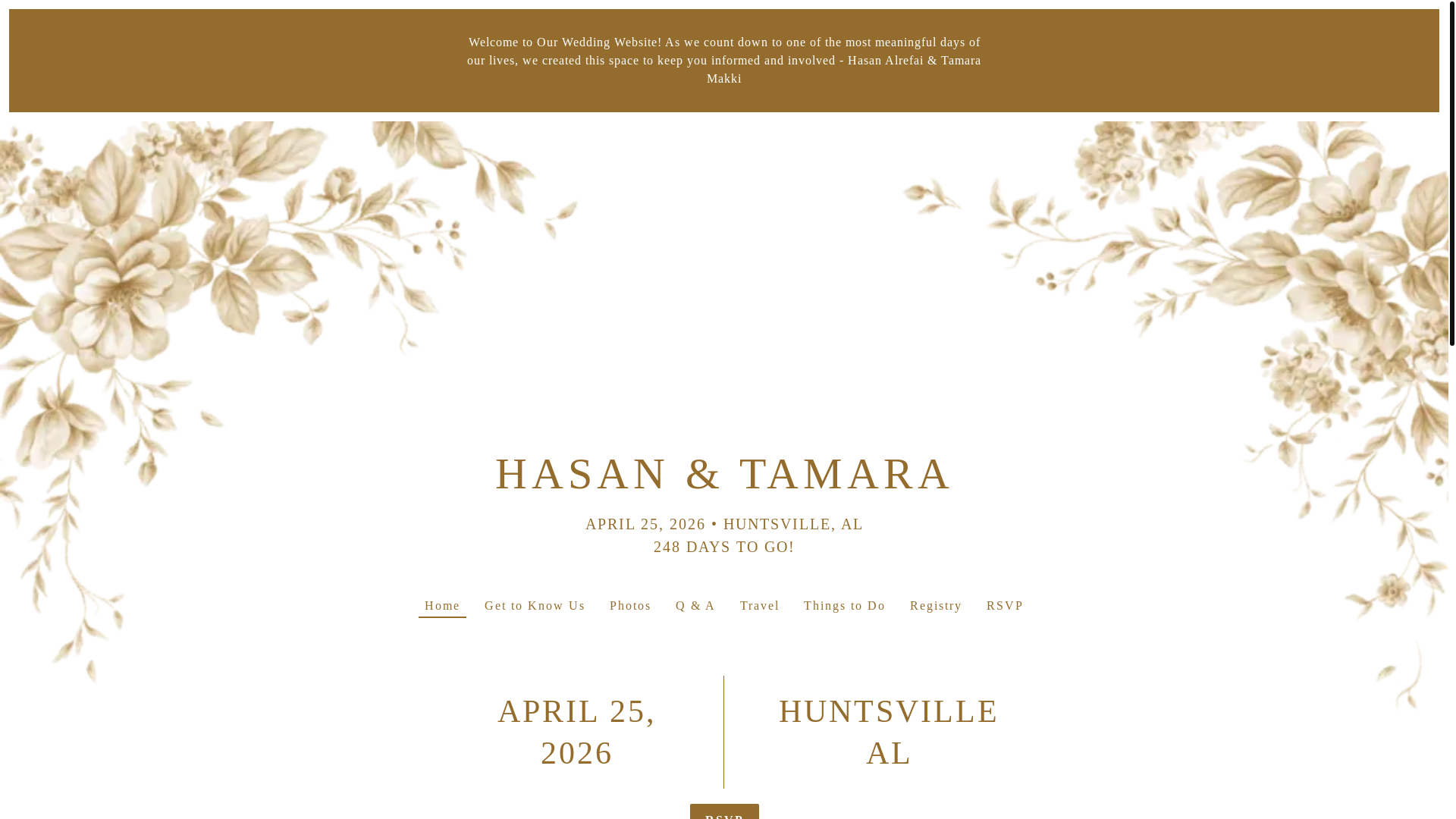 website screenshot of https://hasanandtamara.com/