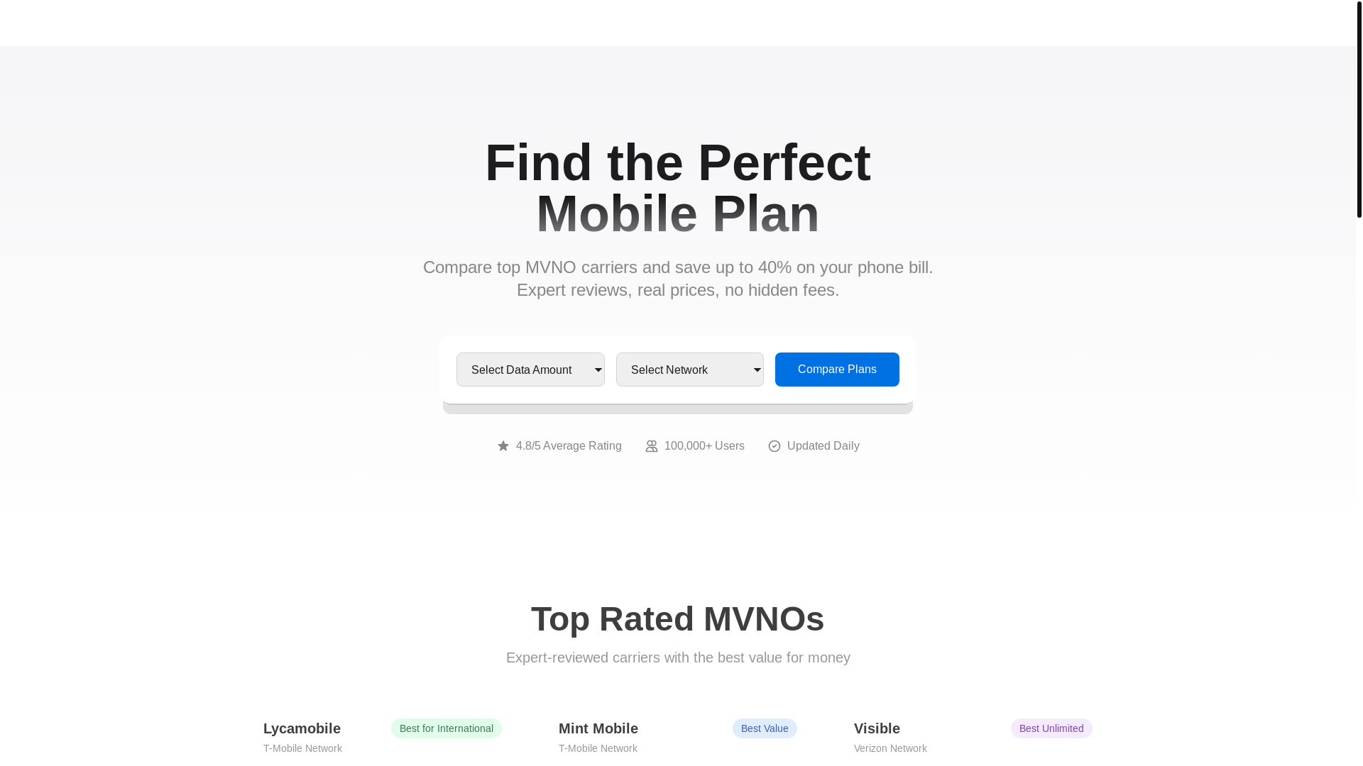 website screenshot of https://mvno-cc.pages.dev/