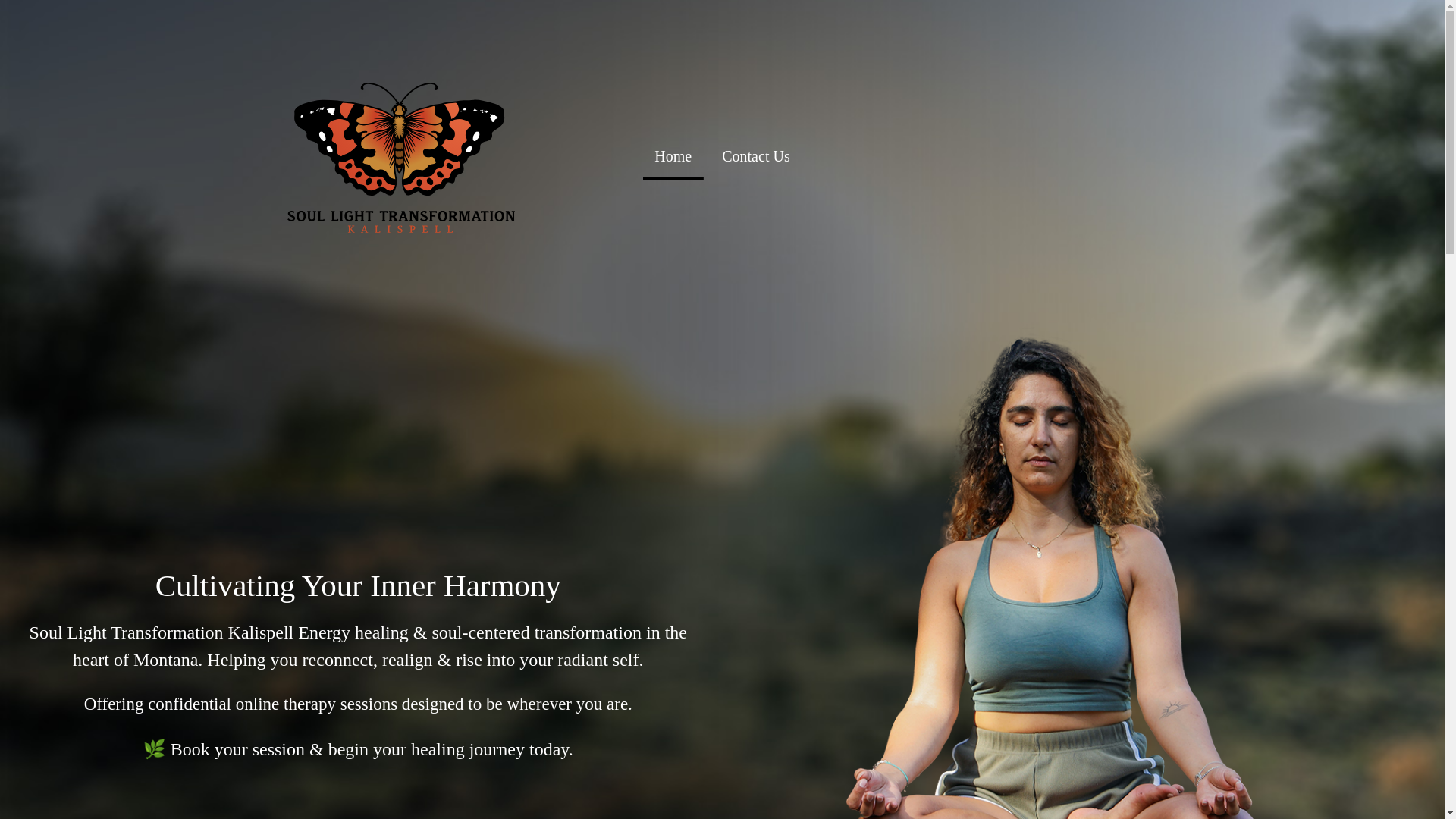 website screenshot of https://soullighttransformation-kalispell.com/