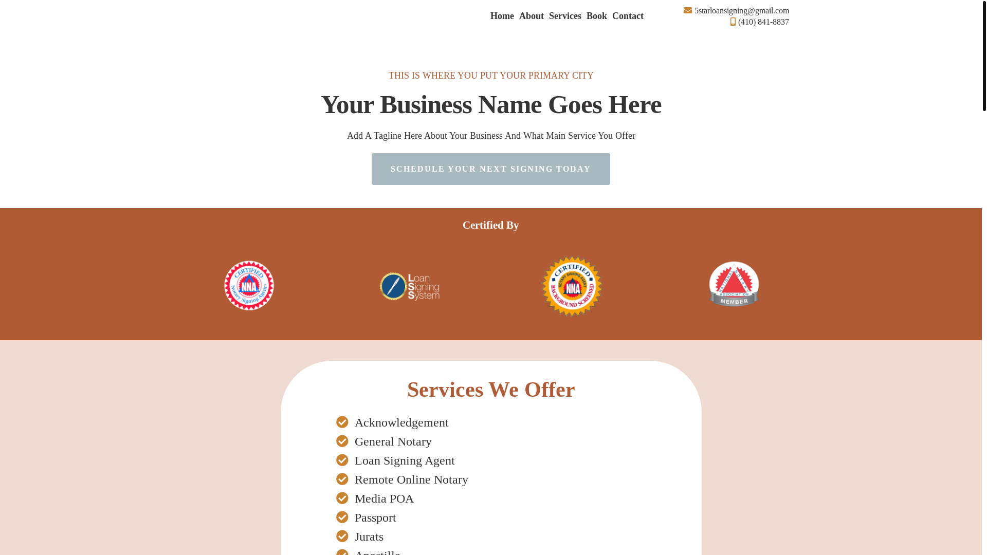 website screenshot of https://deborahwilliamsnotary.com/