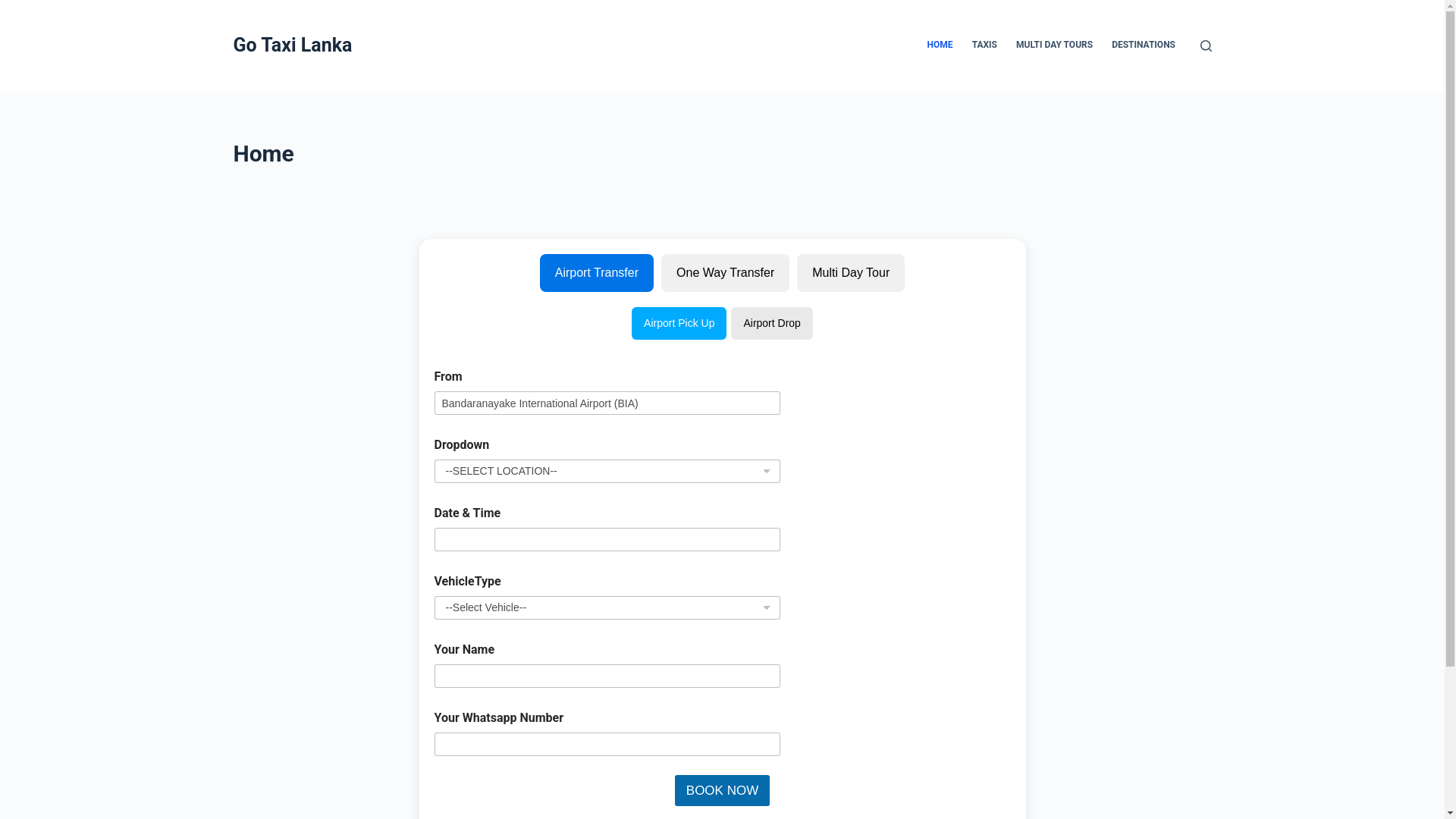 website screenshot of https://gotaxilanka.com/