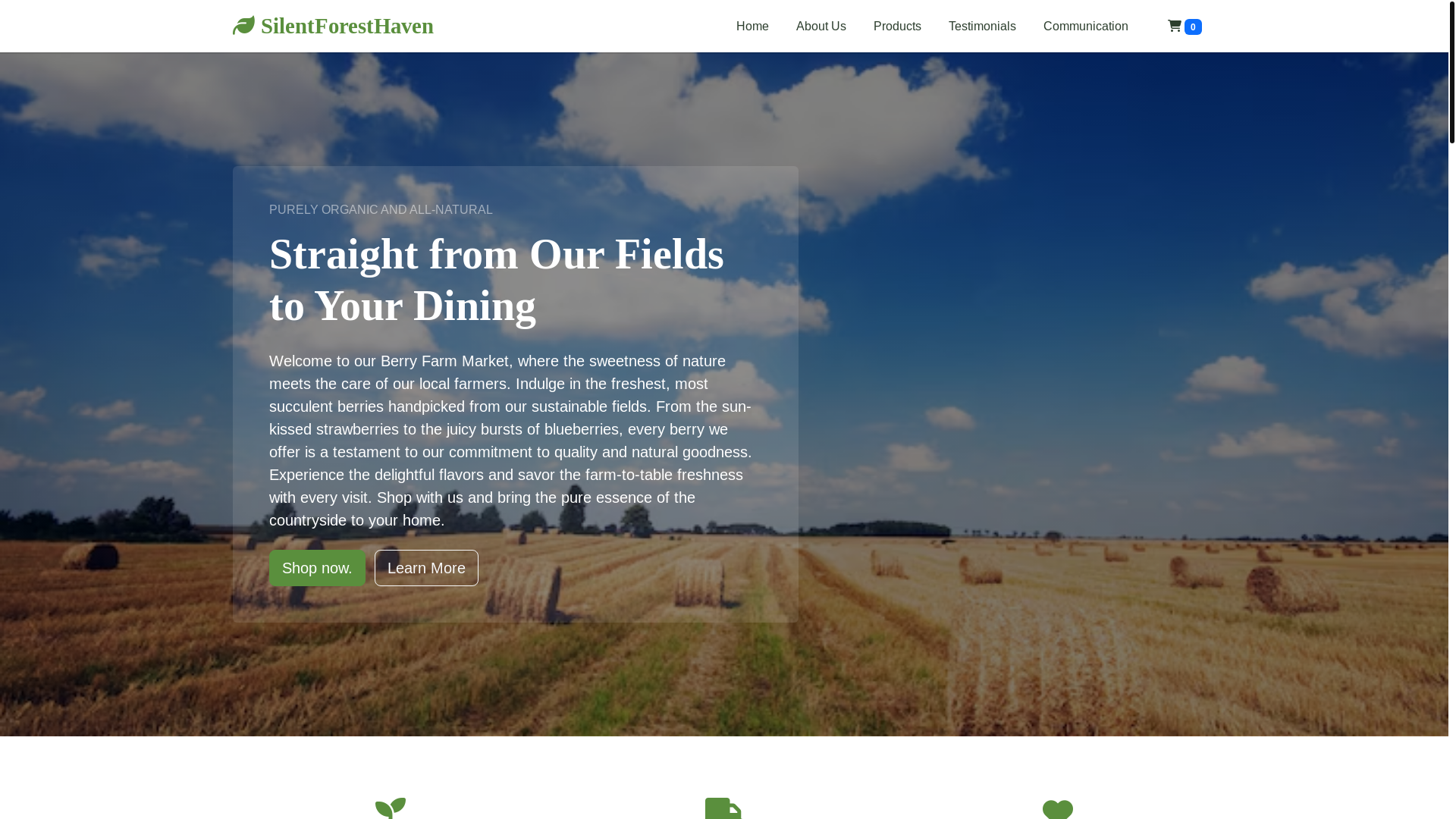 website screenshot of https://silentforesthaven.sbs/