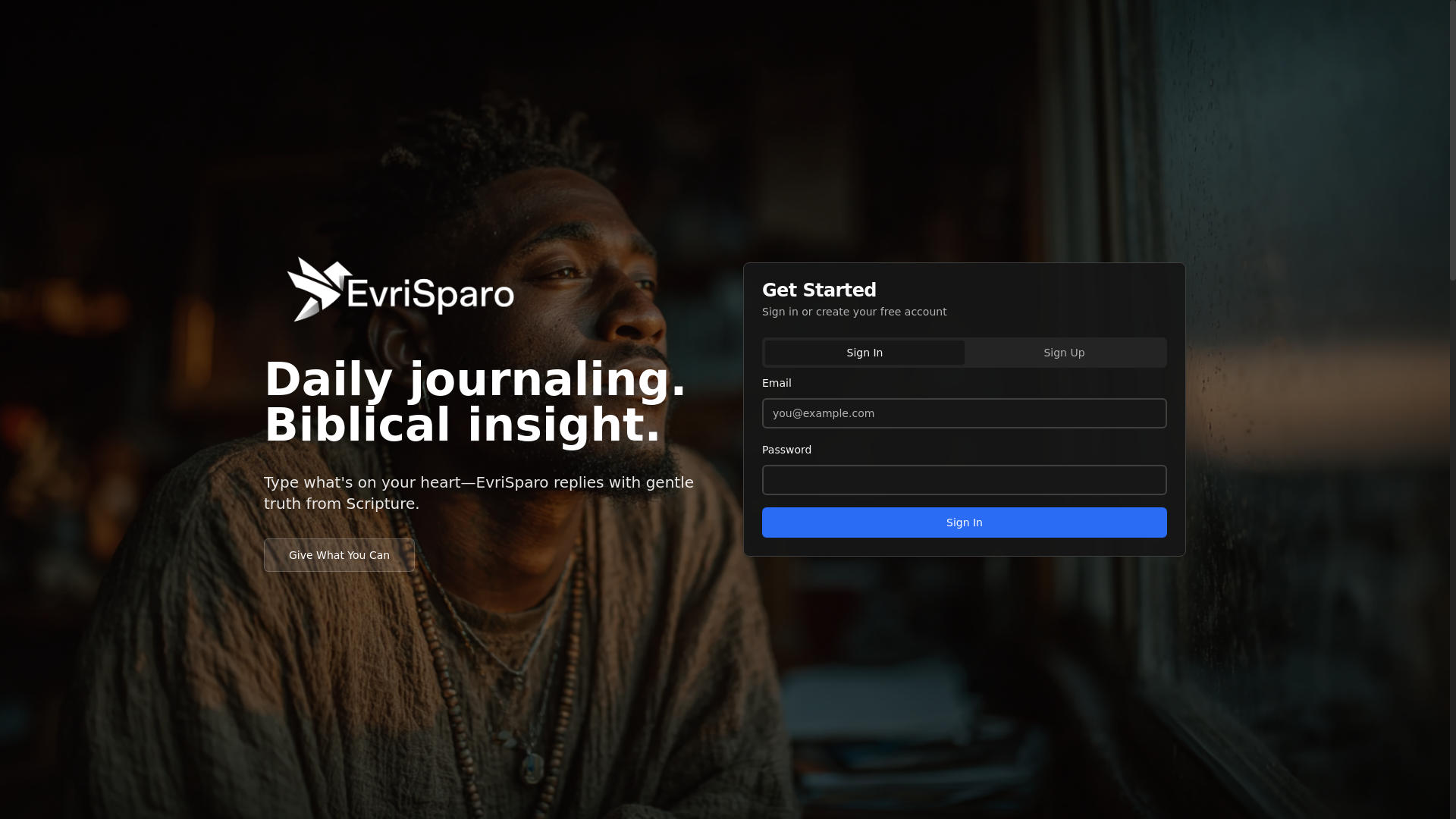 website screenshot of https://evrisparo.com/