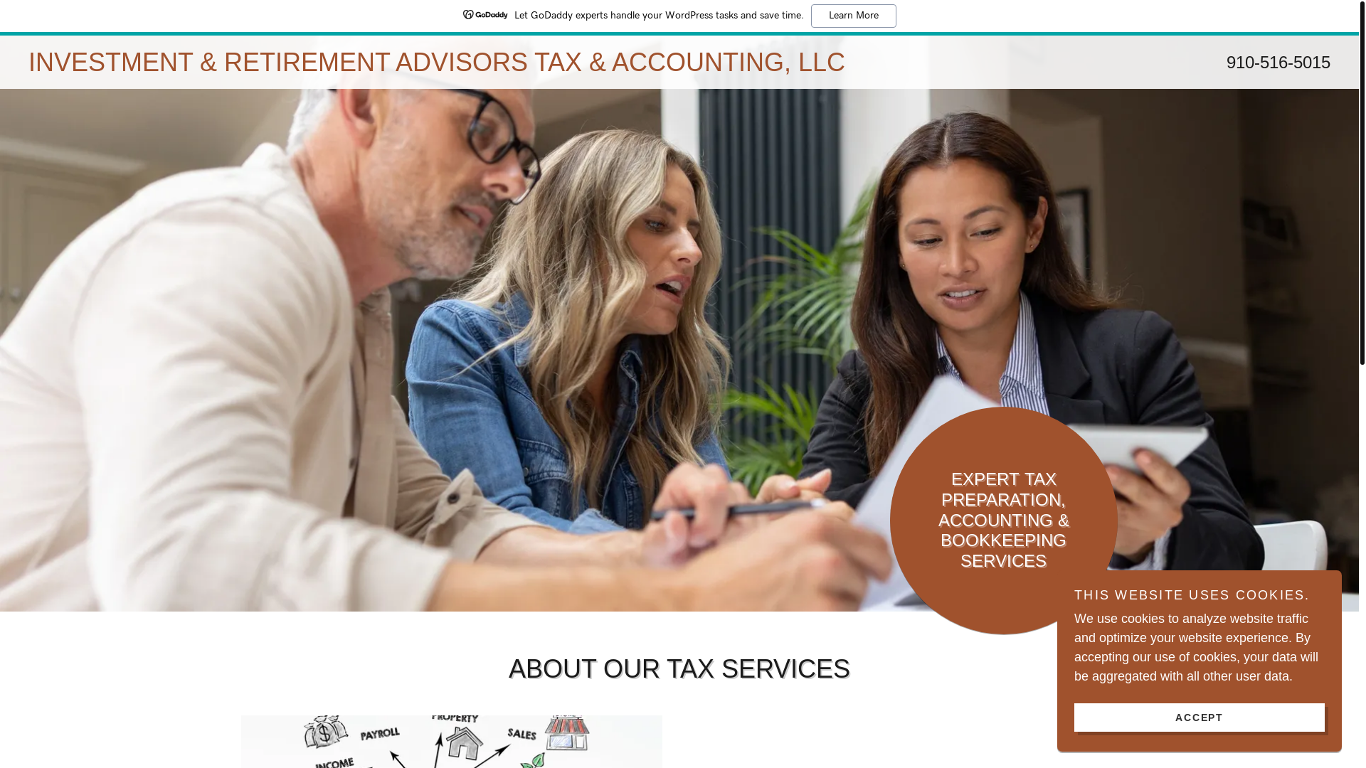 website screenshot of https://irataxaccounting.com/
