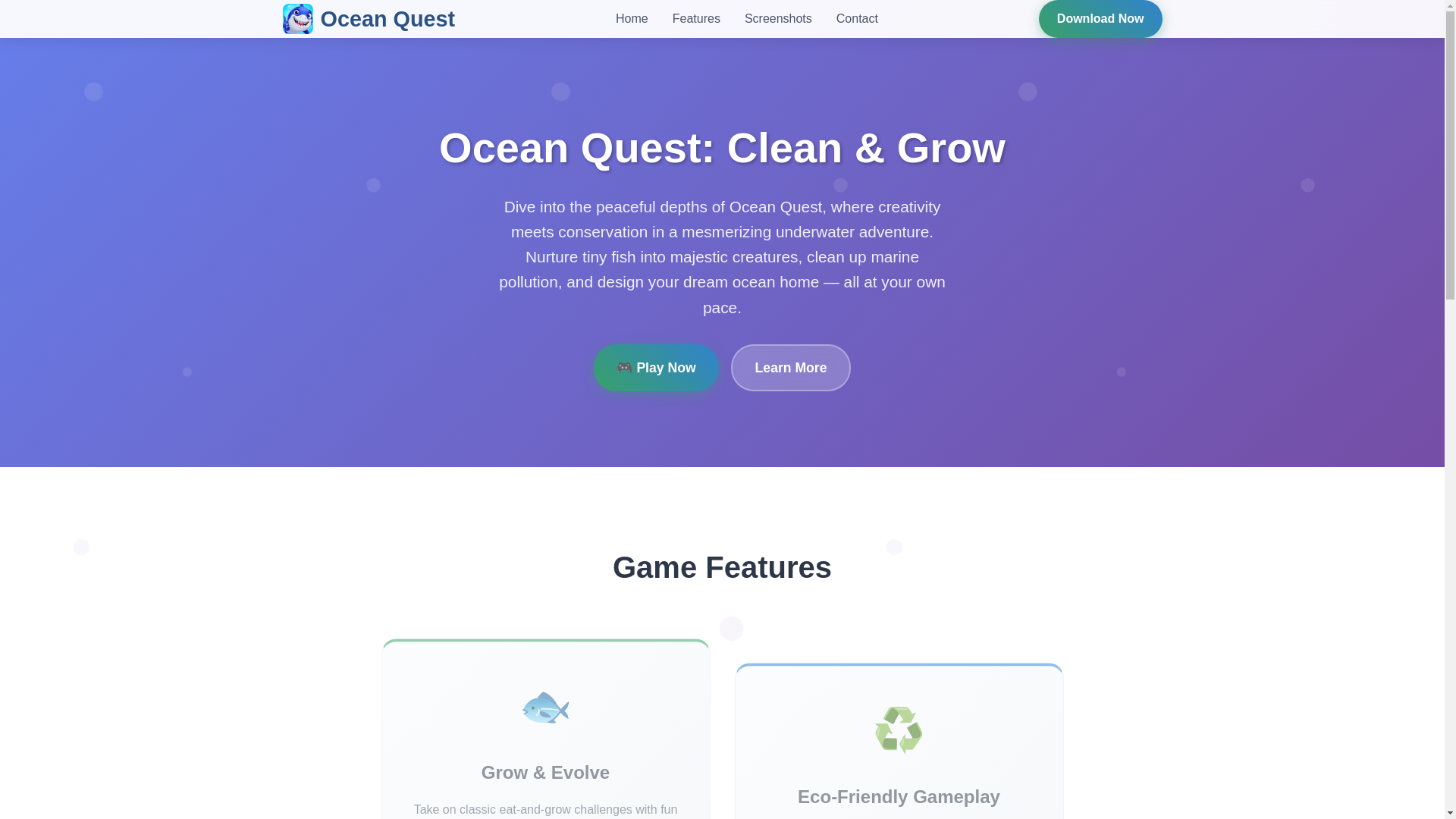 website screenshot of https://ocean-quest-clean-grow.pages.dev/