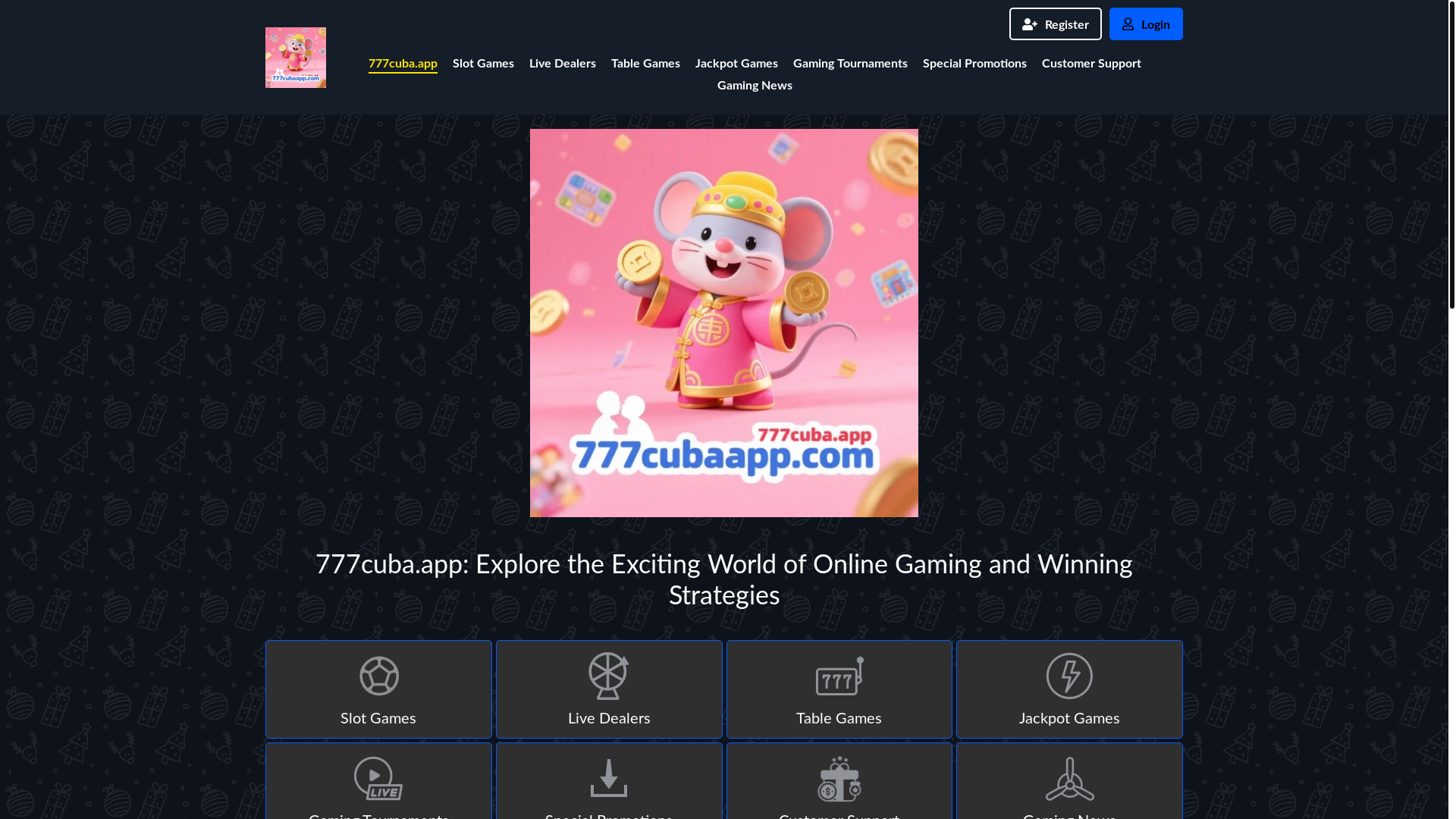 website screenshot of https://777cubaapp.com/