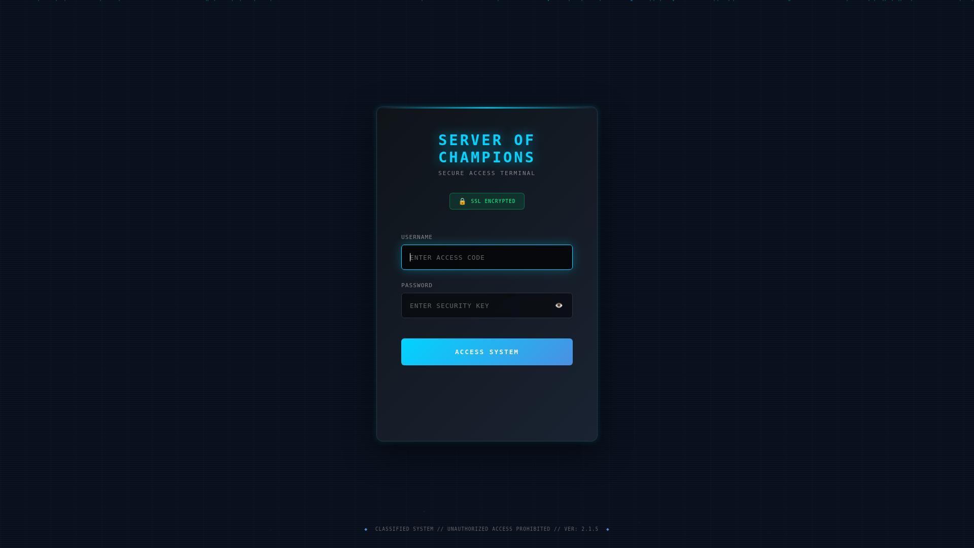 website screenshot of https://serverofchamps10.pages.dev/