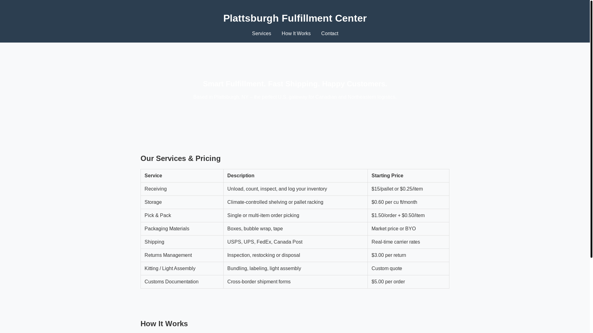 website screenshot of https://pbpickpack.com/