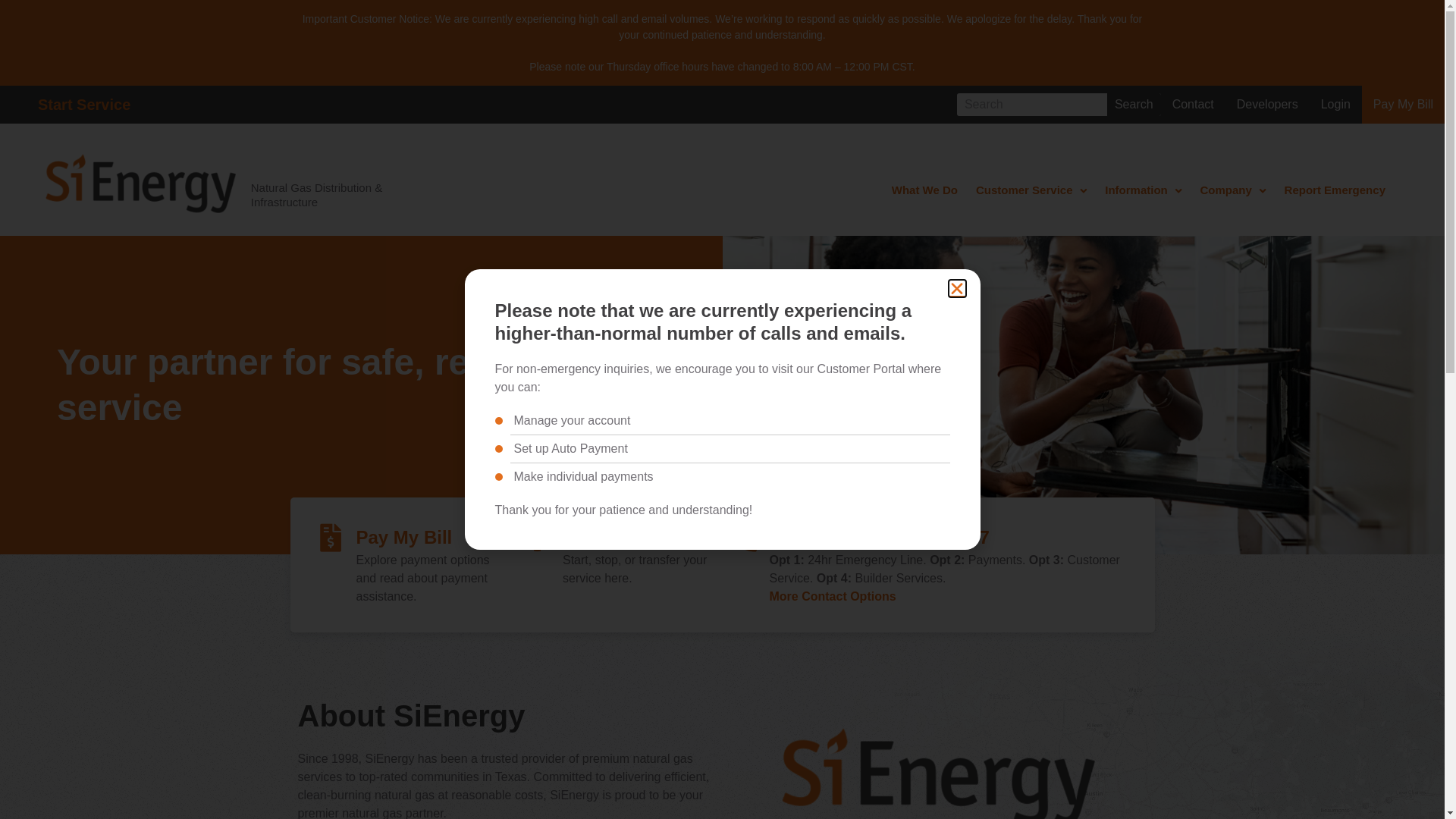 website screenshot of https://www.sienergy.com/