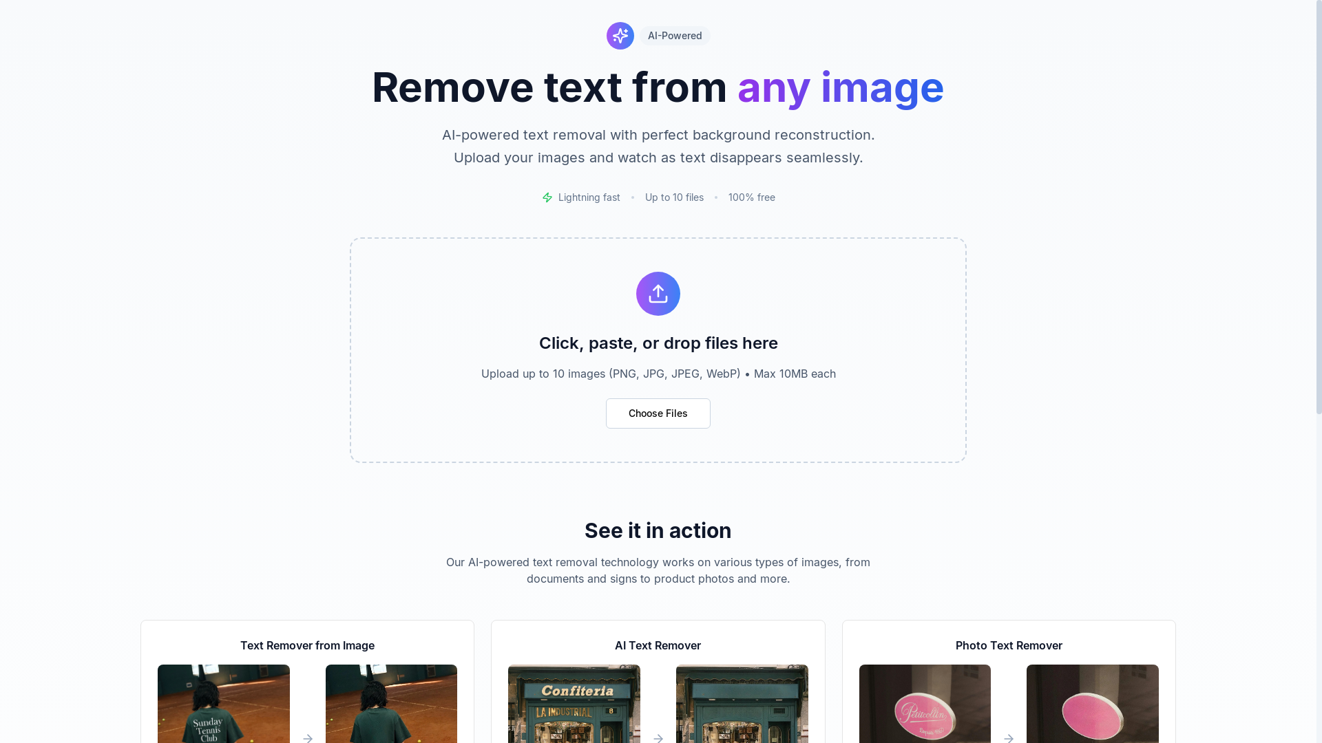 website screenshot of https://text-remover-clf.pages.dev/